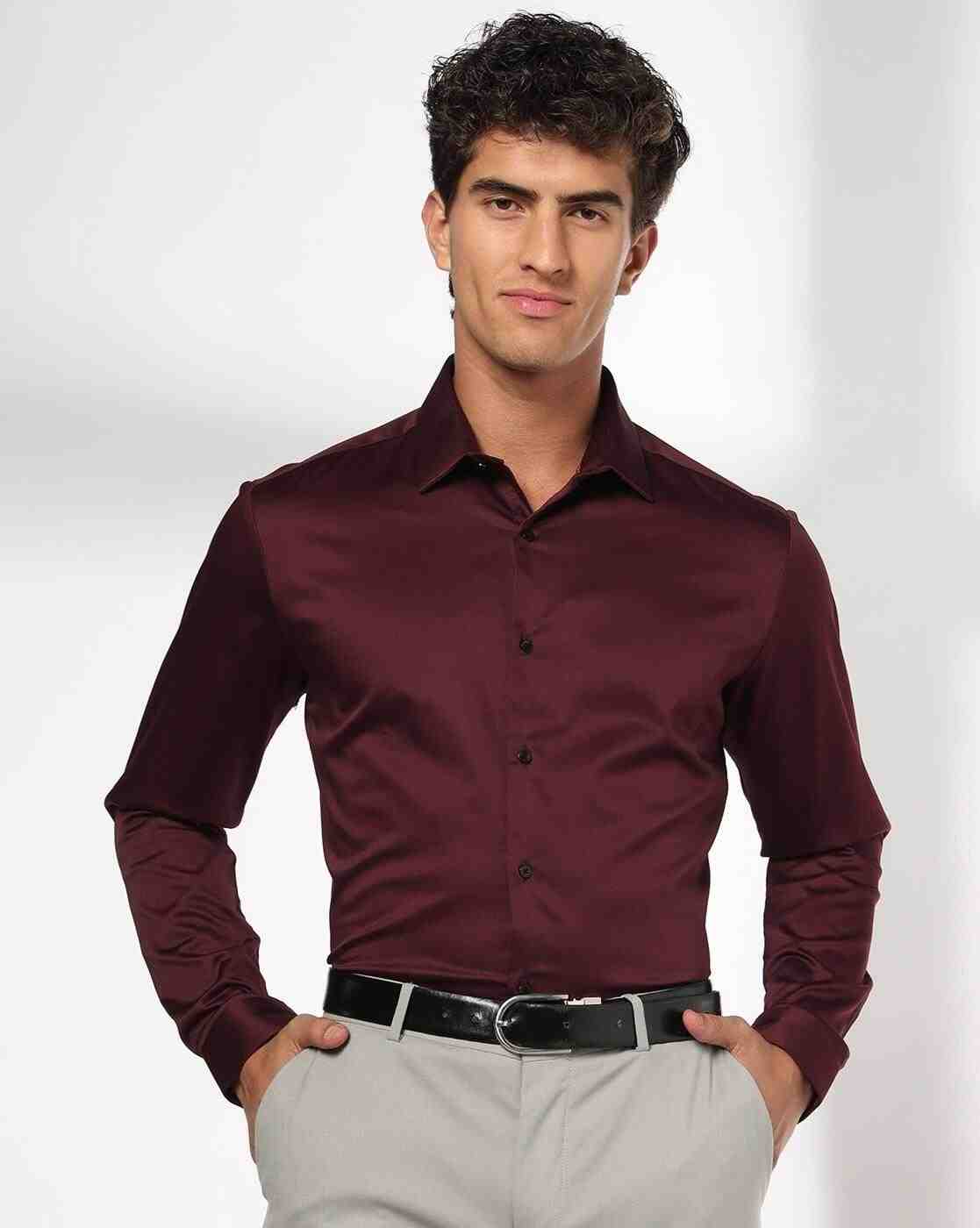 NETPLAY | Men Patterned Slim Fit Shirt|0