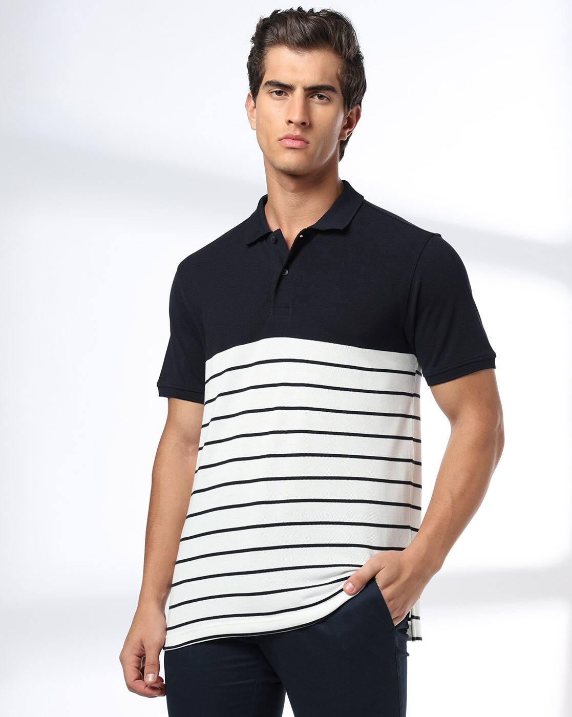 NETPLAY | Men Ultimate 1 Striped Slim Fit Polo T-Shirt|0