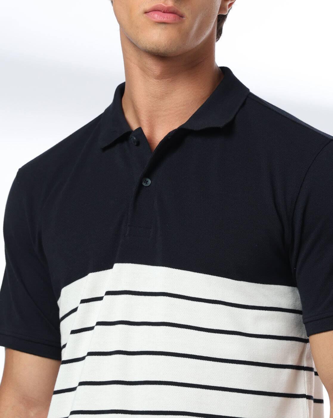 NETPLAY | Men Ultimate 1 Striped Slim Fit Polo T-Shirt|3