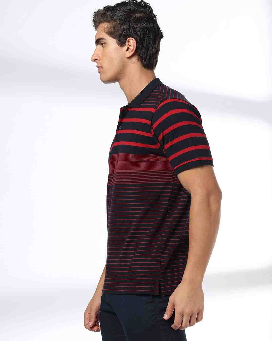 NETPLAY | Men Ultimate Striped 3 Slim Fit Polo T-Shirt|1