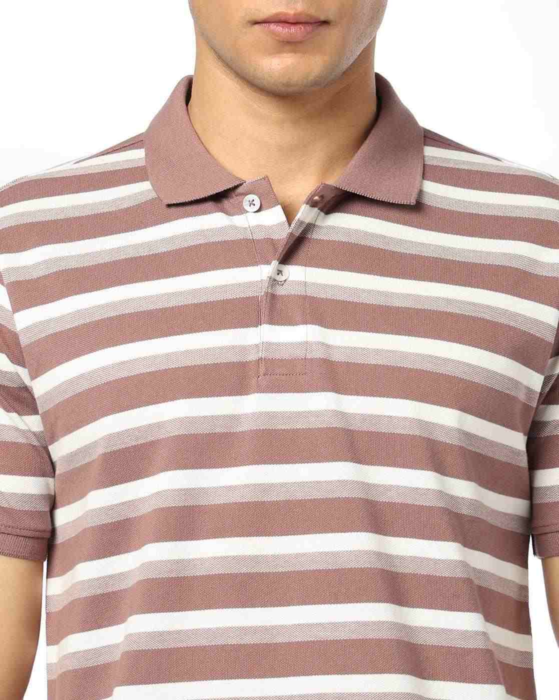 NETPLAY | Men Striped Slim Fit Polo T-Shirt|4