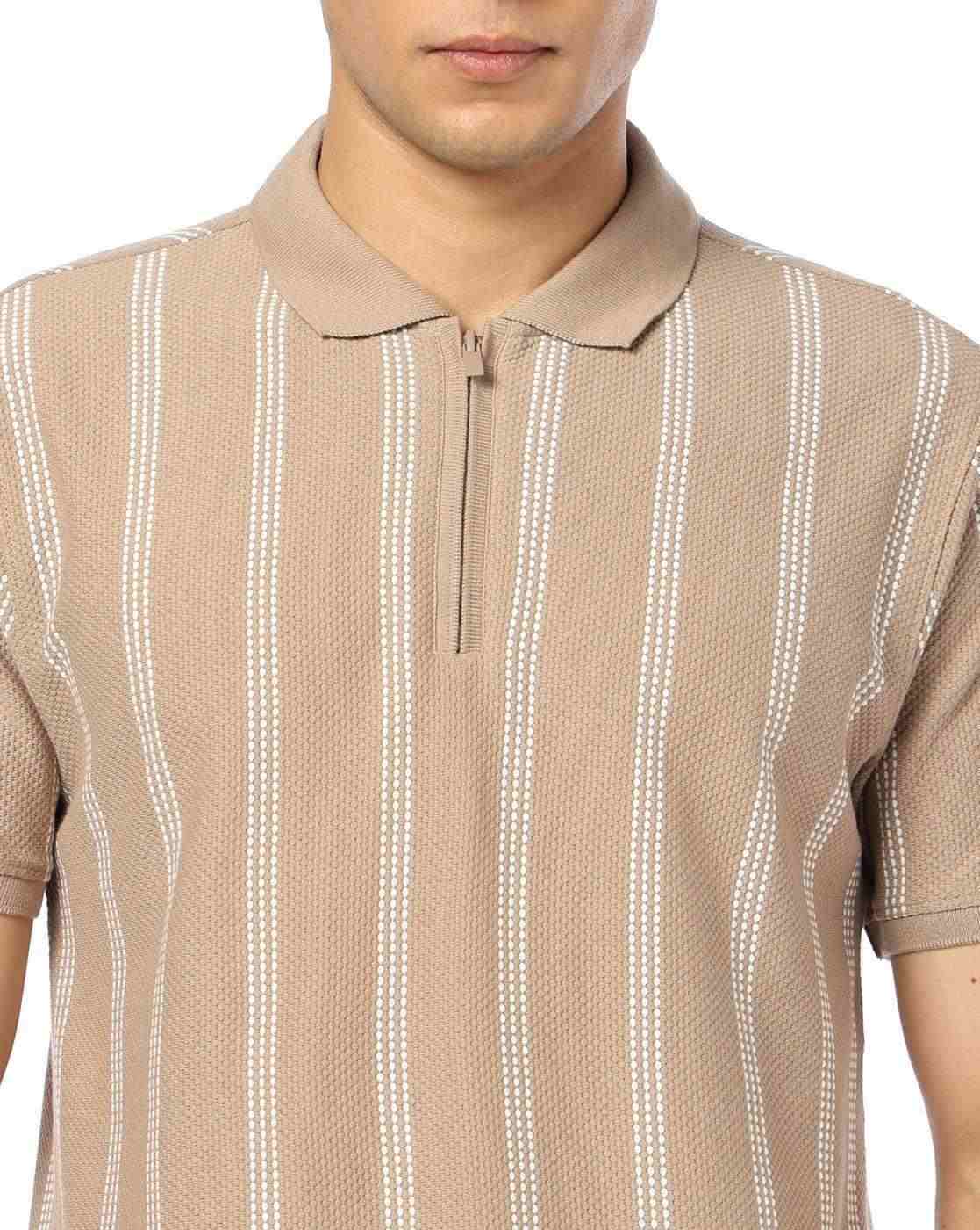 NETPLAY | Men Striped Slim Fit Polo T-Shirt|4