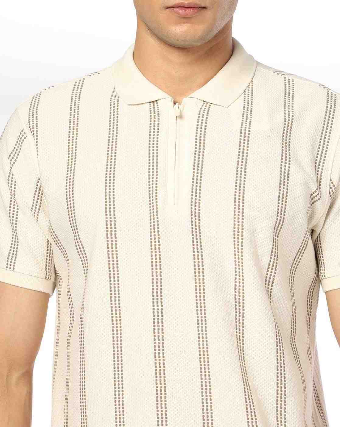 NETPLAY | Men Striped Slim Fit Polo T-Shirt|3