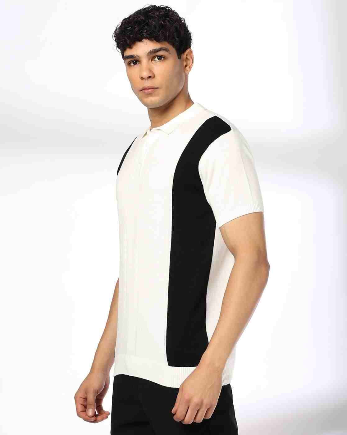 NETPLAY | Men Colourblock Slim Fit Polo T-Shirt|1