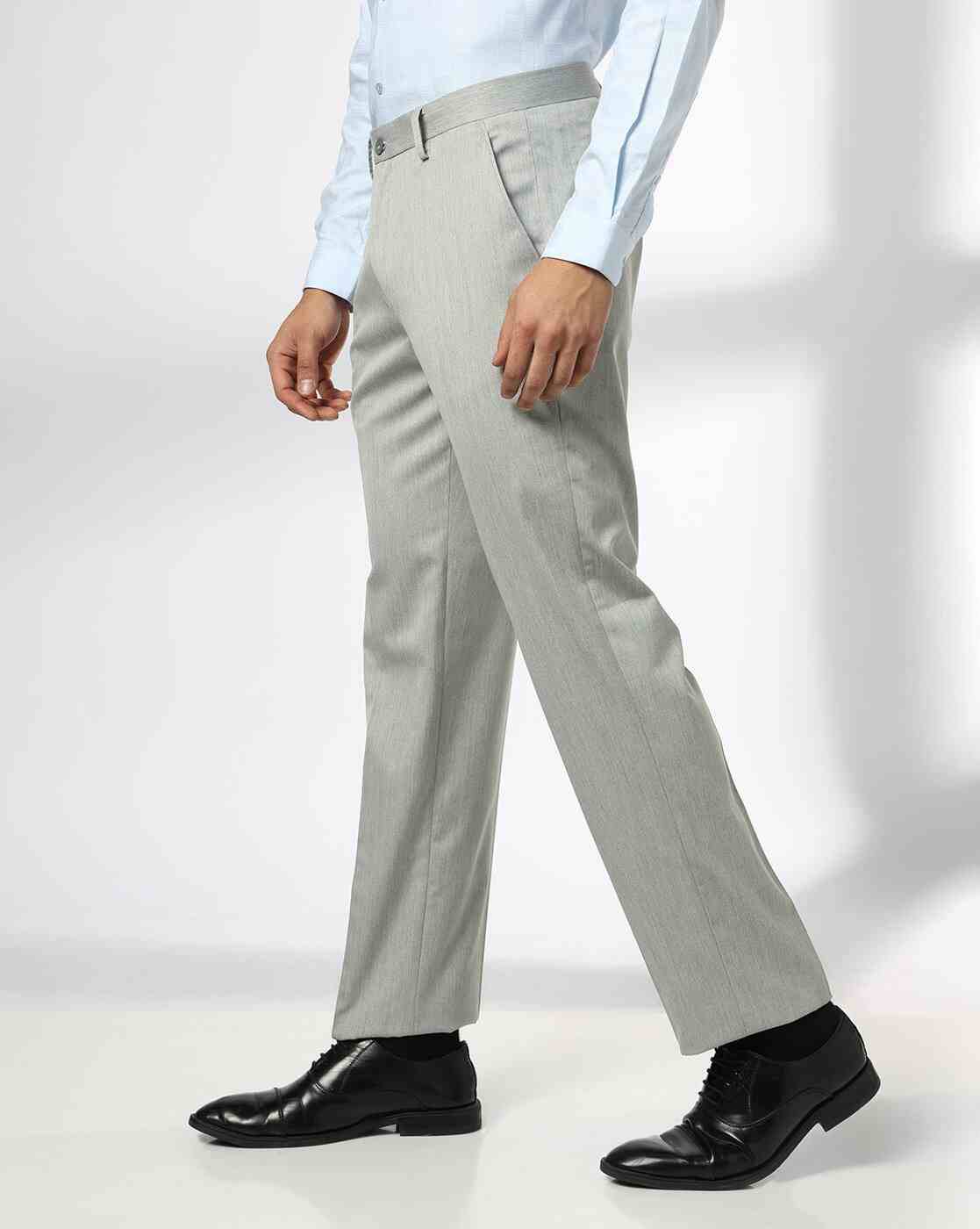 NETPLAY | Men Mid-Rise Slim Fit Trousers|1