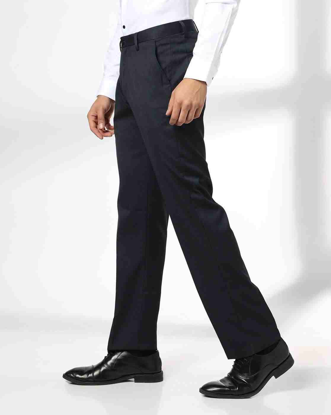 NETPLAY | Men Mid-Rise Slim Fit Trousers|1