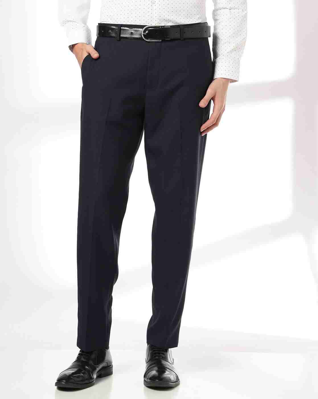 NETPLAY | Men Slim Fit Flat-Front Trousers|0