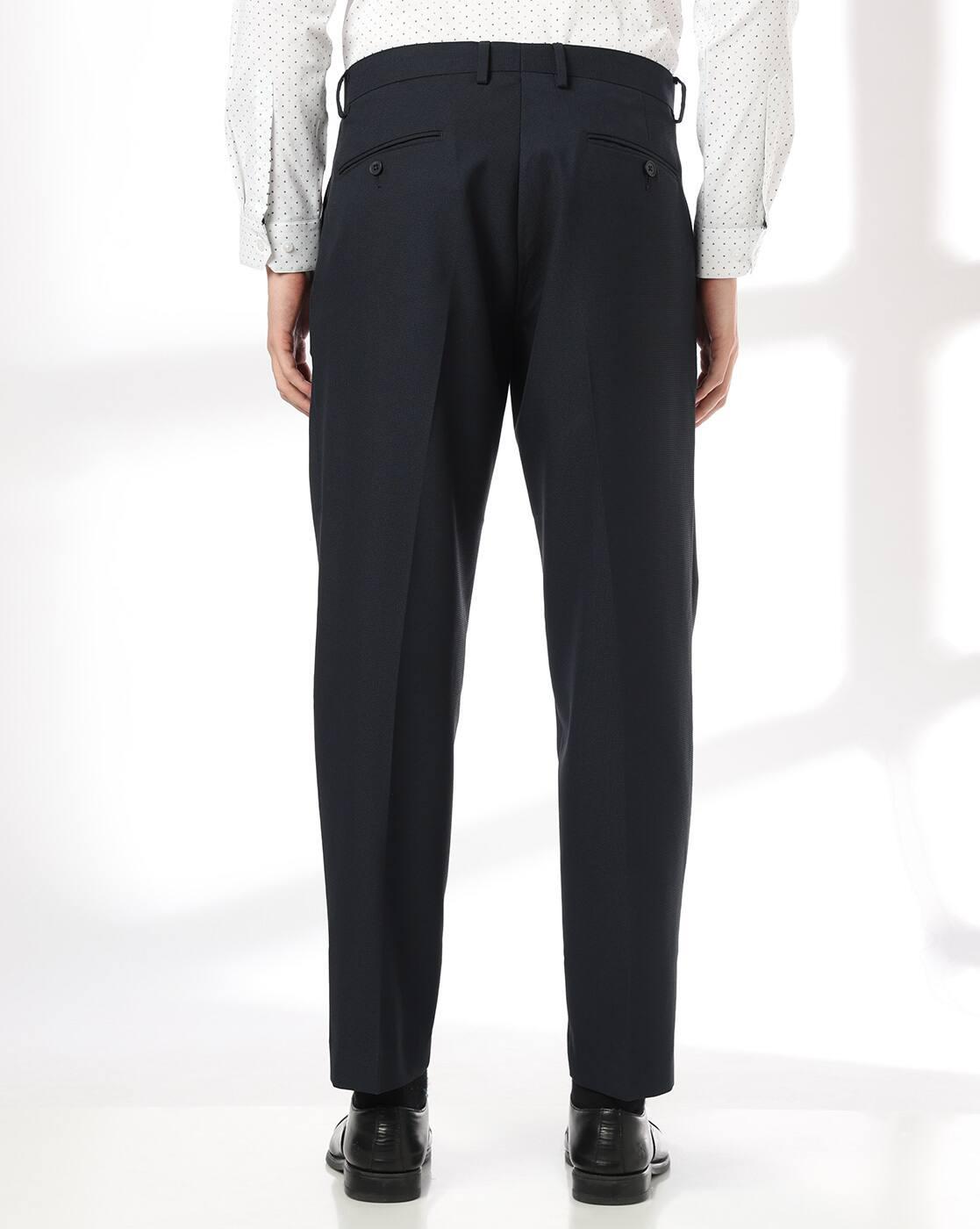 NETPLAY | Men Slim Fit Flat-Front Trousers|2