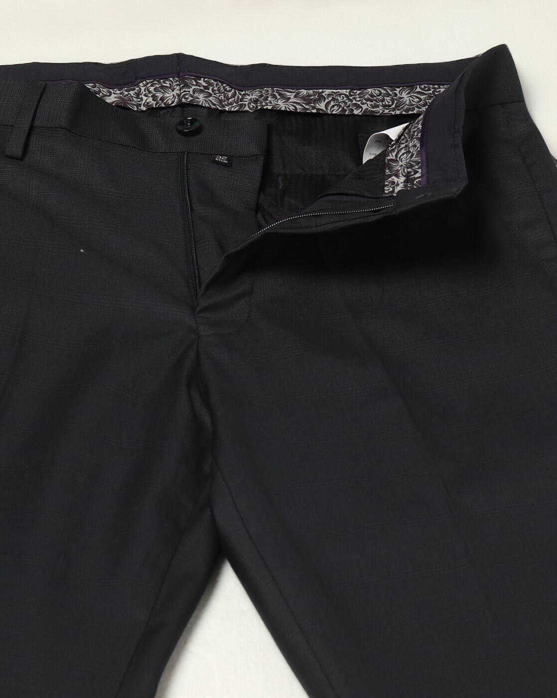 NETPLAY | Men Slim Fit Flat-Front Trousers|4