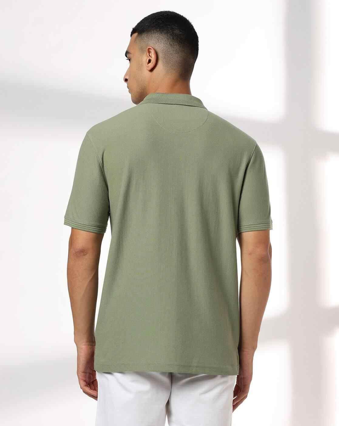NETPLAY | Men Striped Slim Fit Polo T-Shirt|1