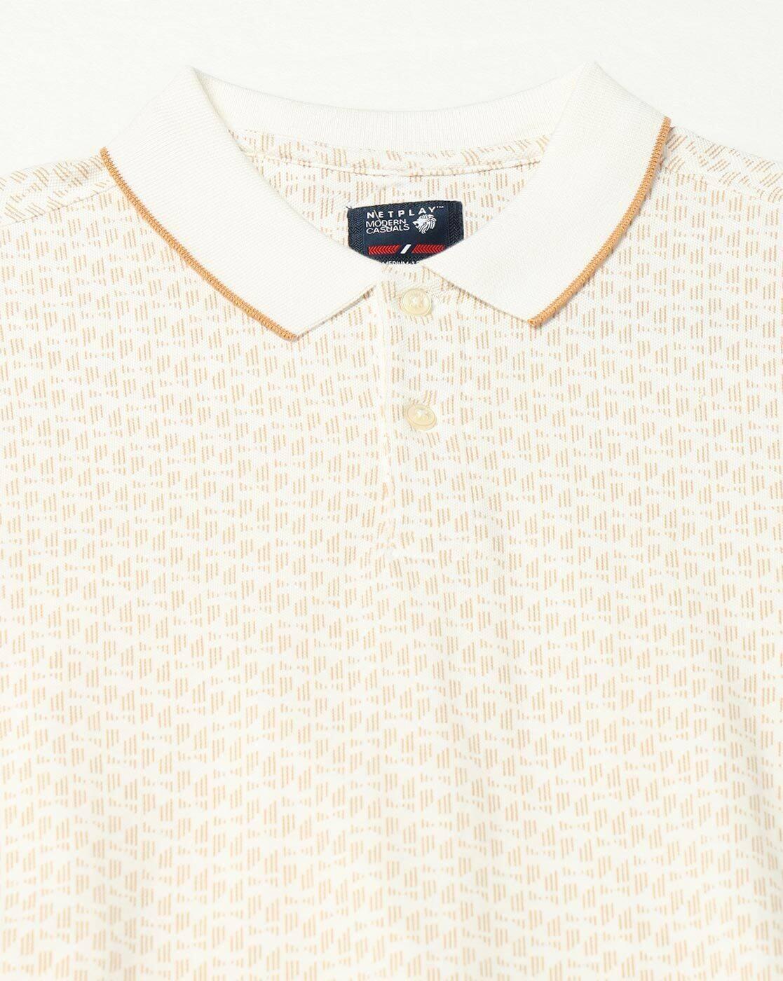 NETPLAY | Men All-Over Print Slim Fit Polo T-Shirt|4