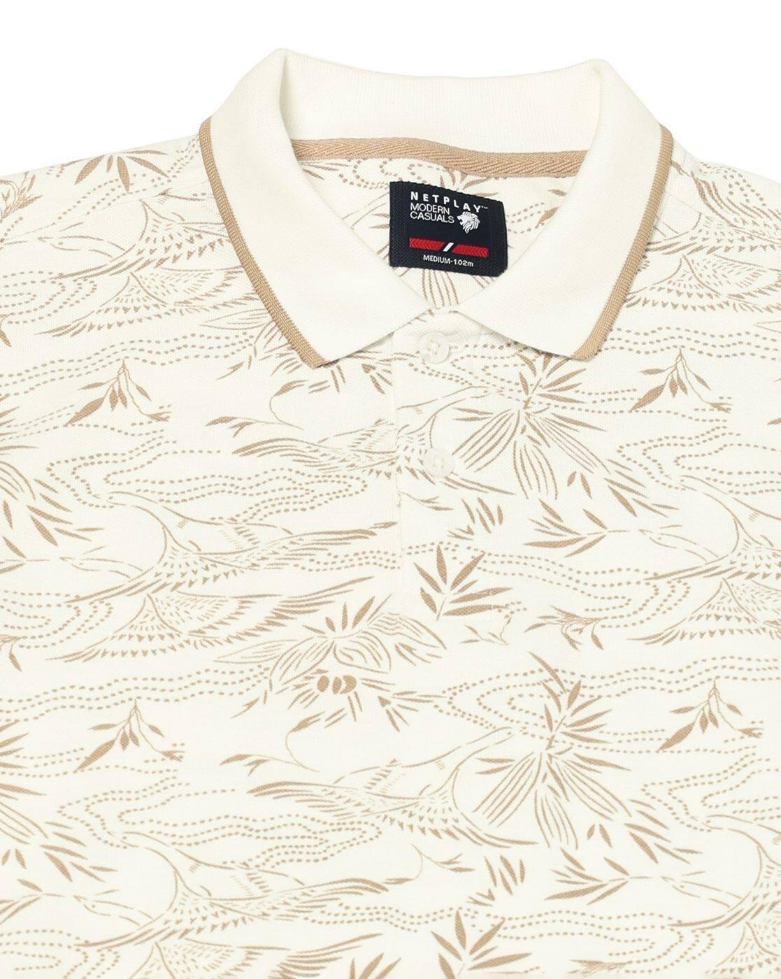 NETPLAY | Men All-Over Print Slim Fit Polo T-Shirt|5
