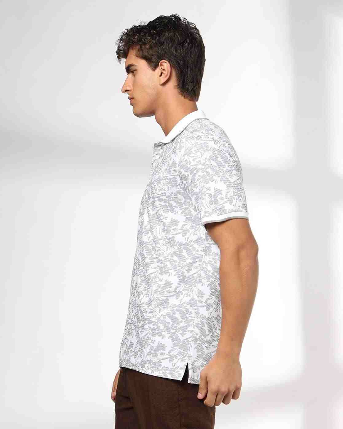 NETPLAY | Men All-Over Print Slim Fit Polo T-Shirt|1
