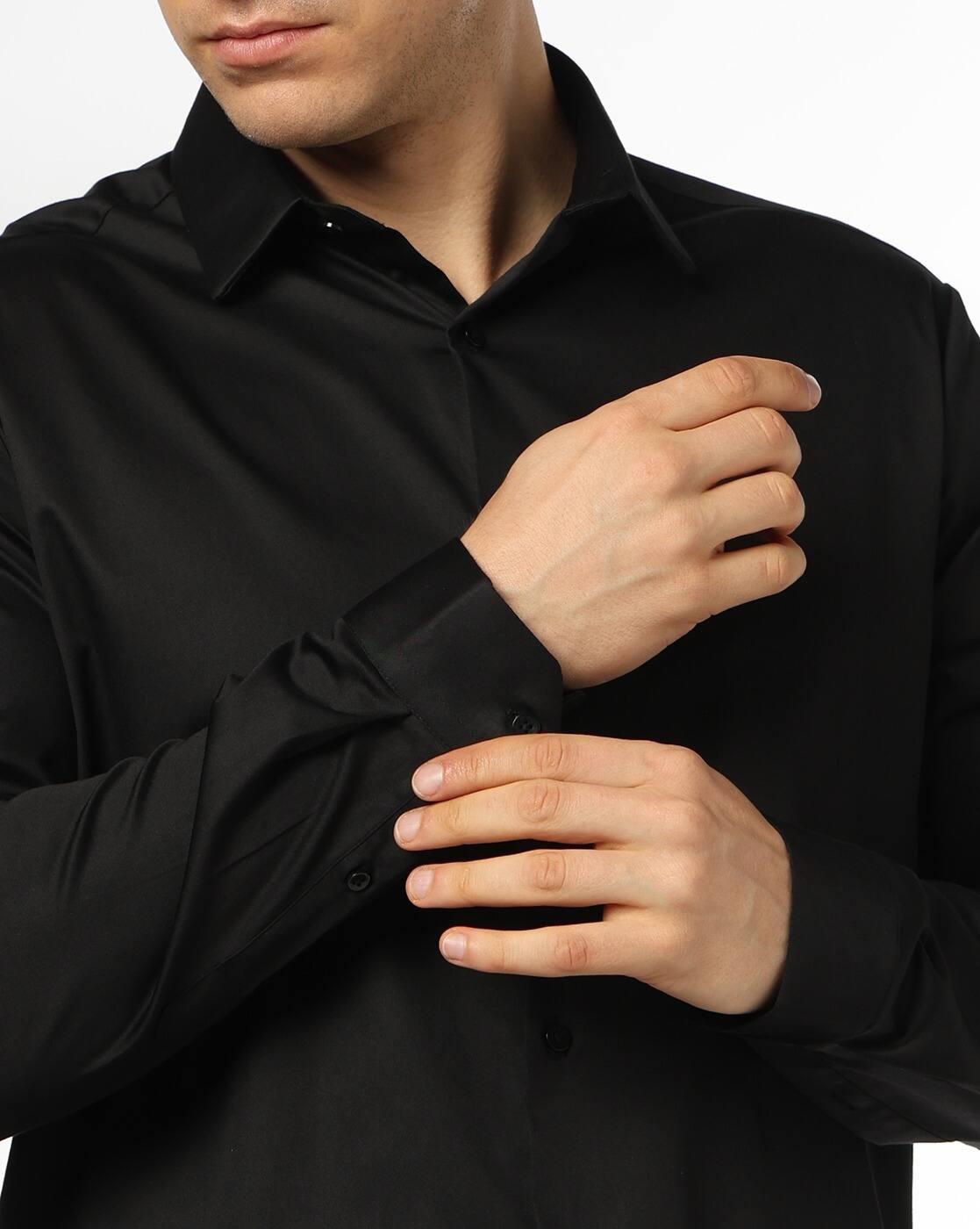 NETPLAY | Men Slim Fit Spread Collar Shirt|4