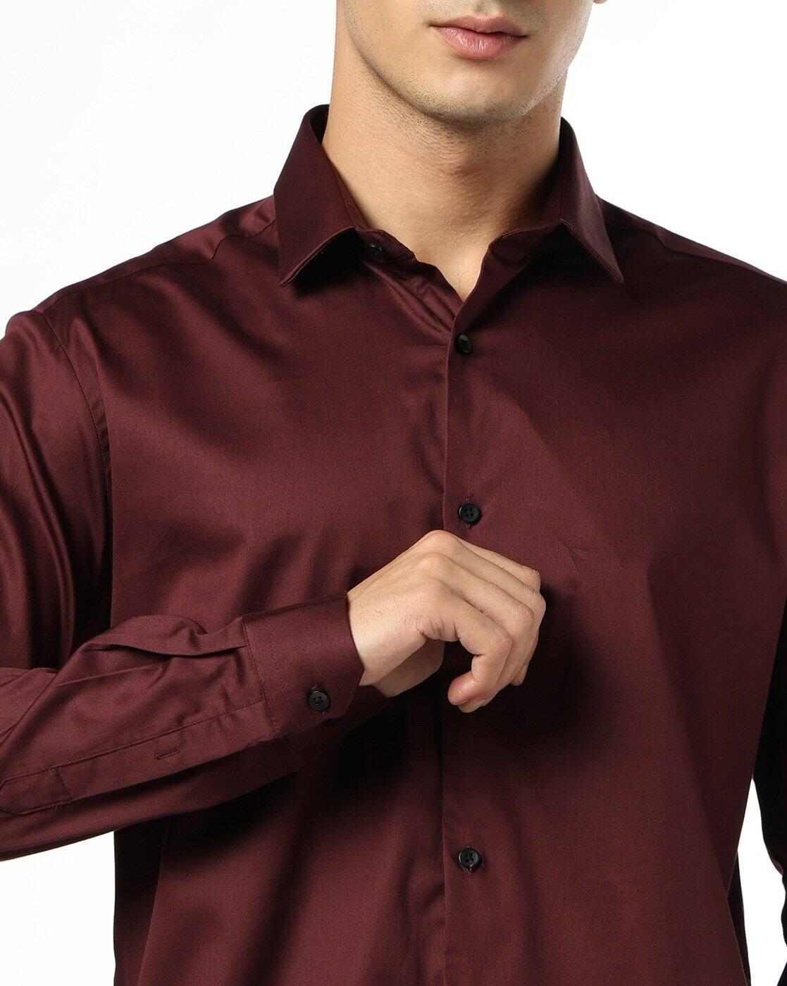 NETPLAY | Men Slim Fit Shirt with Spread Collar|4