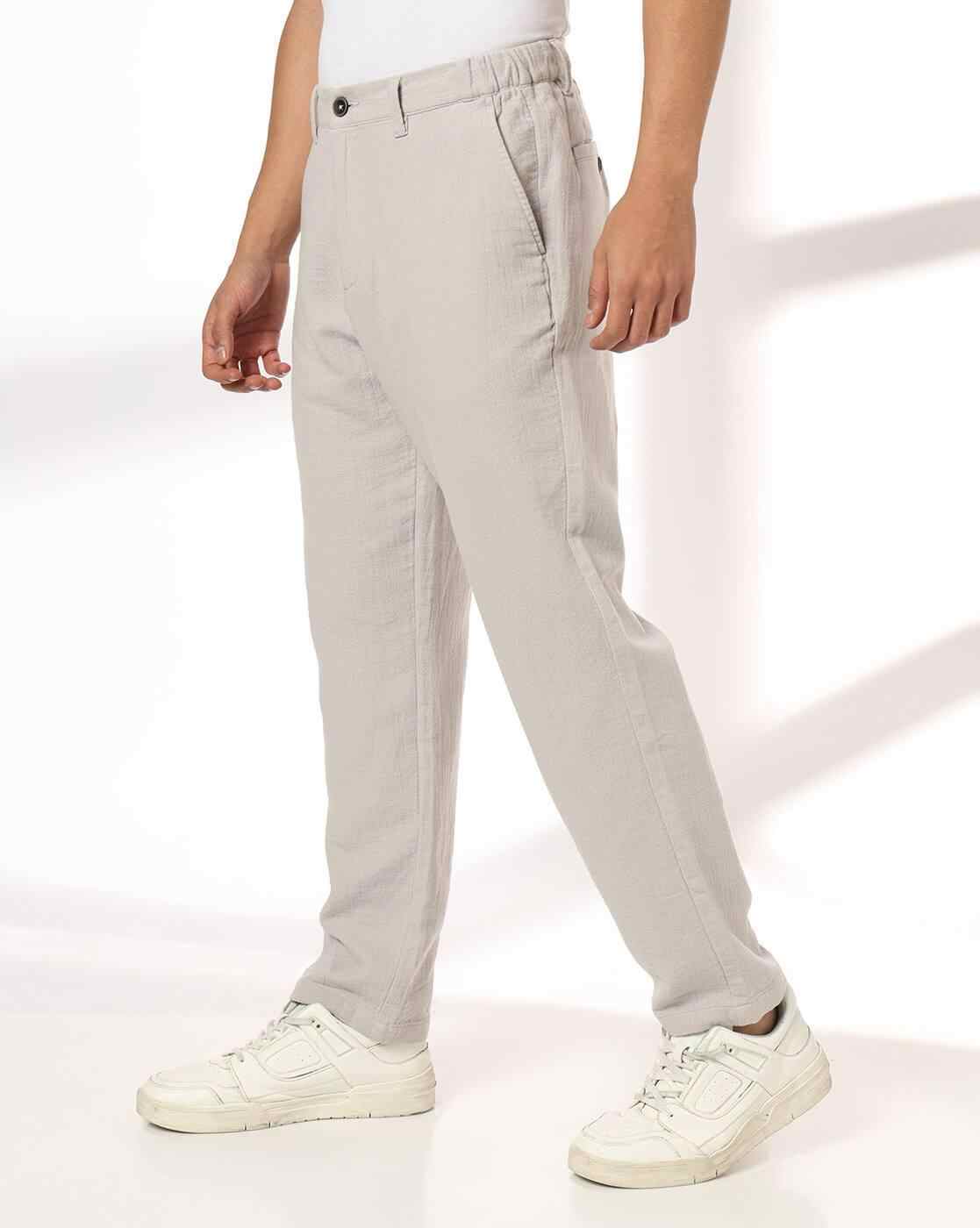 NETPLAY | Men Slim Fit Flat-Front Chinos|1