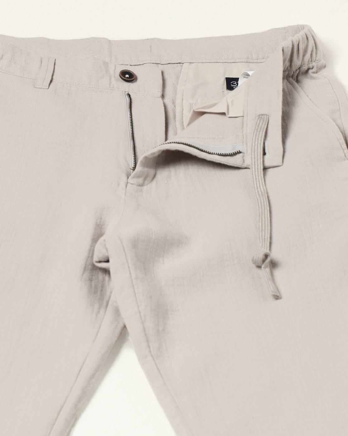 NETPLAY | Men Slim Fit Flat-Front Chinos|4