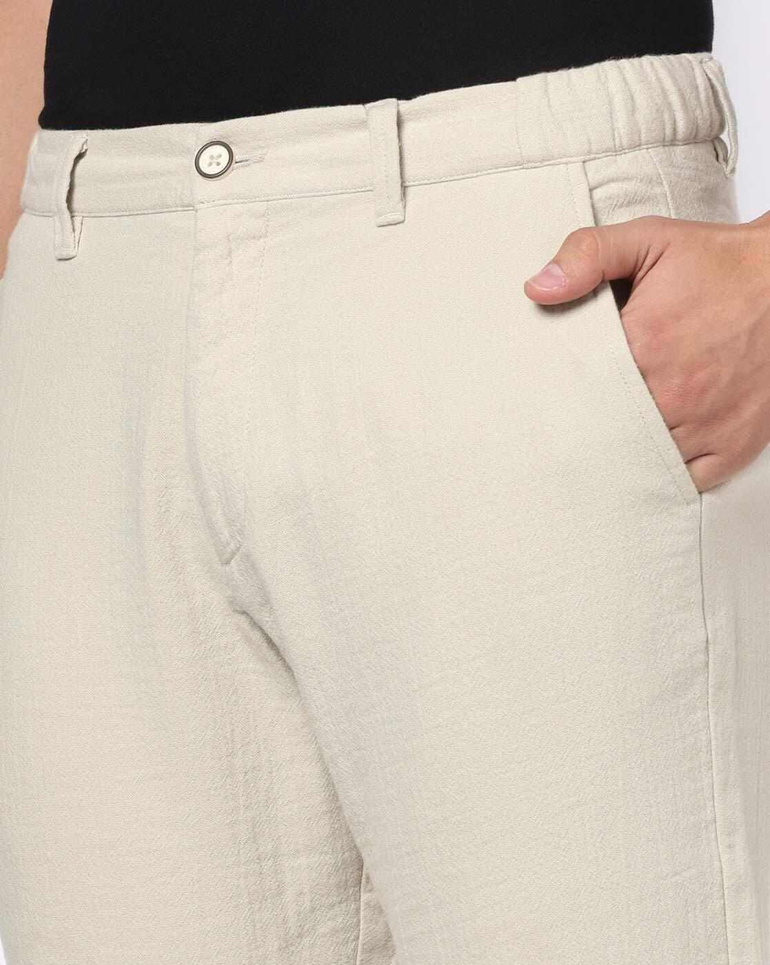 NETPLAY | Men Regular Fit Flat-Front Trousers|3