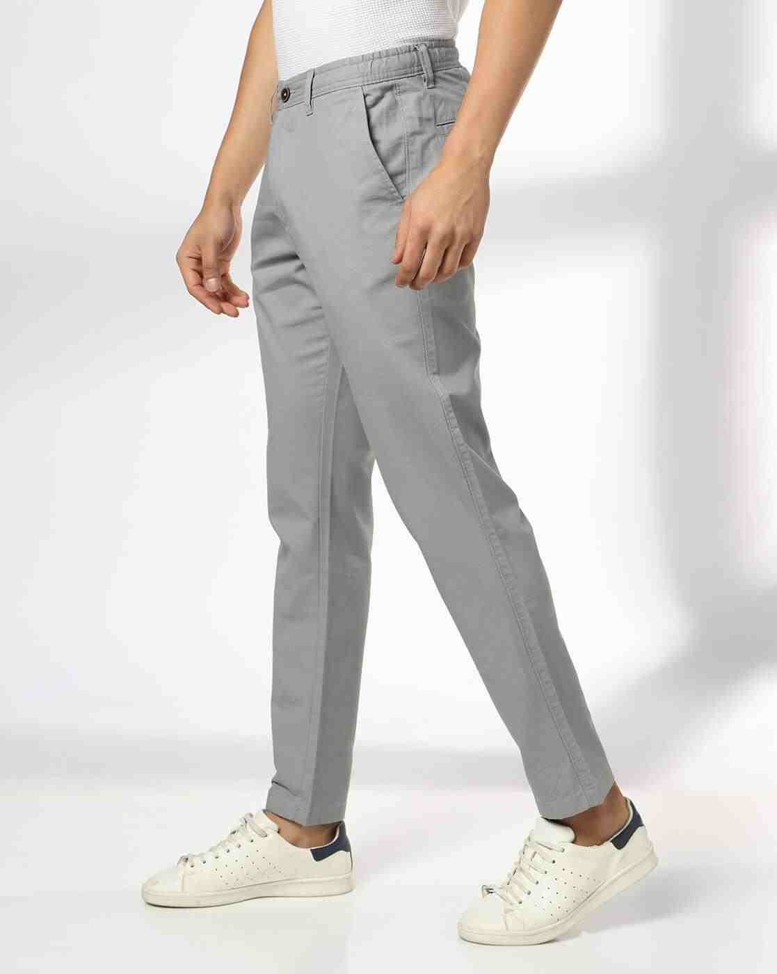 NETPLAY | Men Slim Fit Cropped Chinos|1