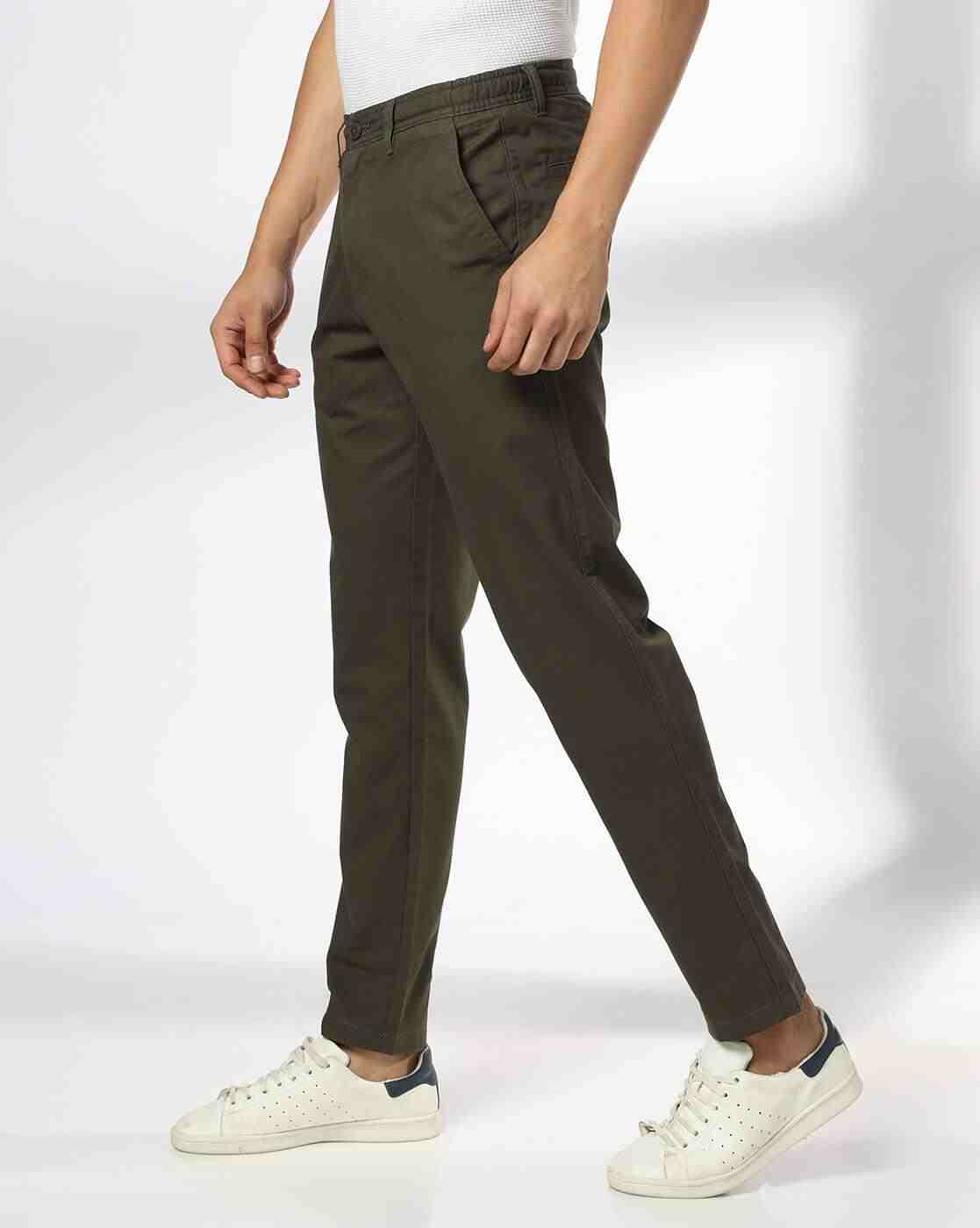 NETPLAY | Men Slim Fit Cropped Chinos|1