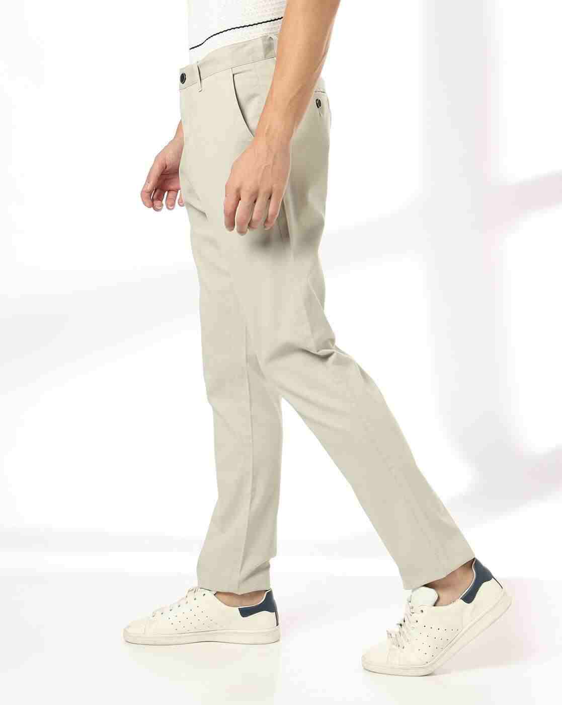 NETPLAY | Men Slim Fit Flat-Front Chinos|1
