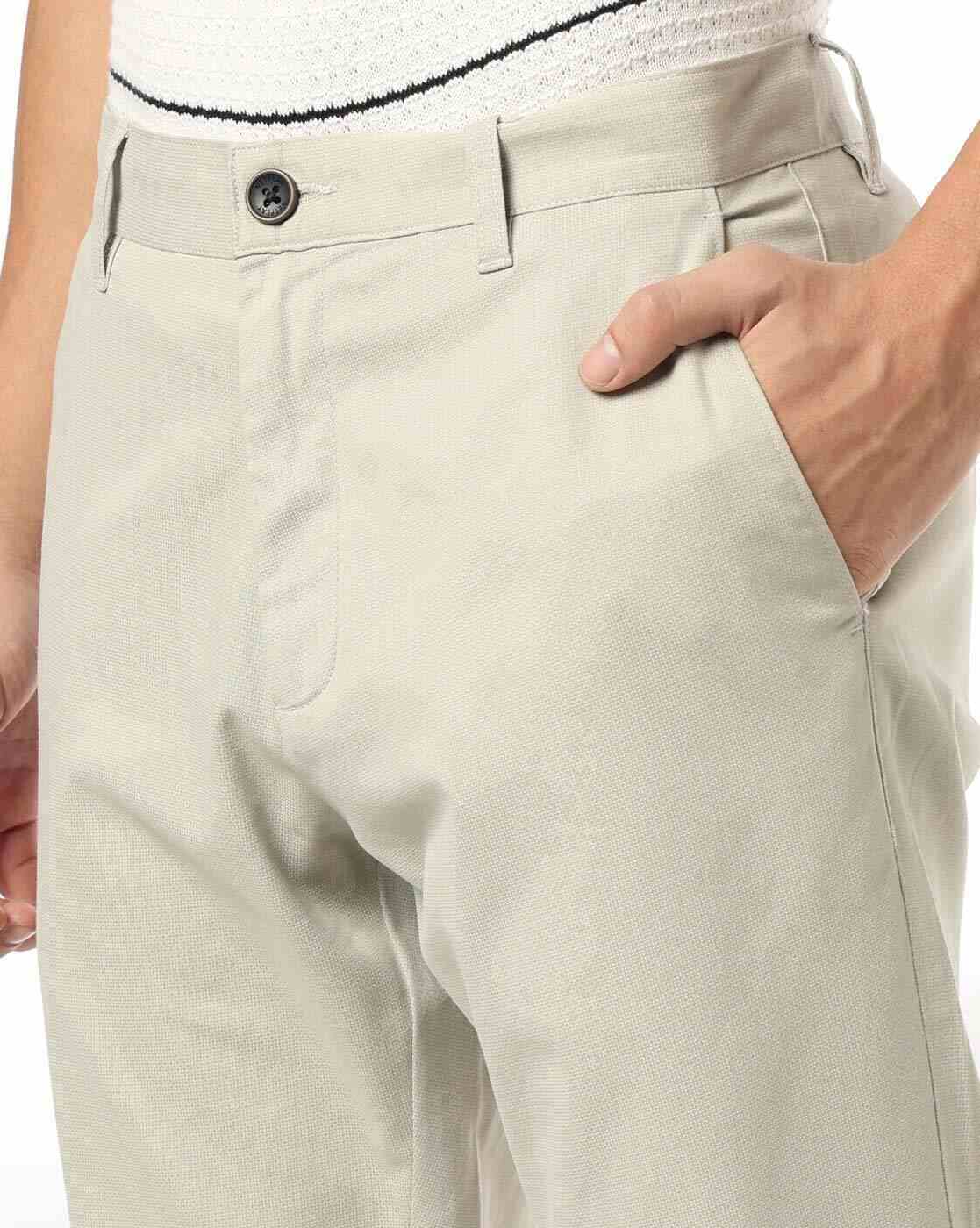 NETPLAY | Men Slim Fit Flat-Front Chinos|3