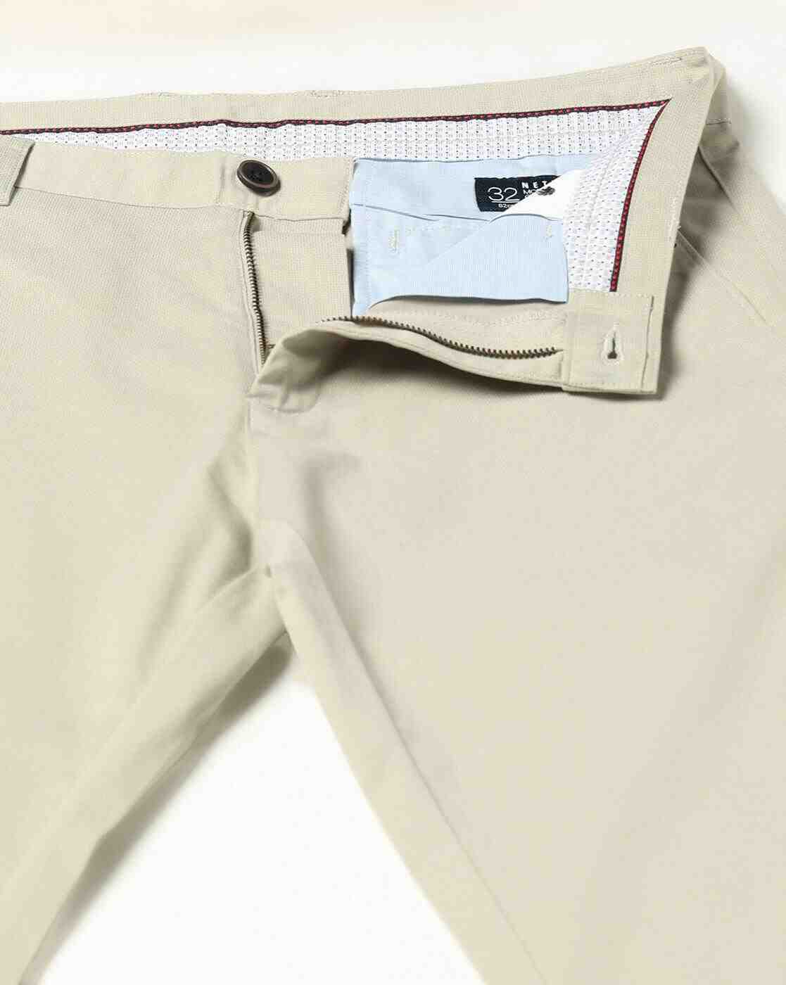 NETPLAY | Men Slim Fit Flat-Front Chinos|4