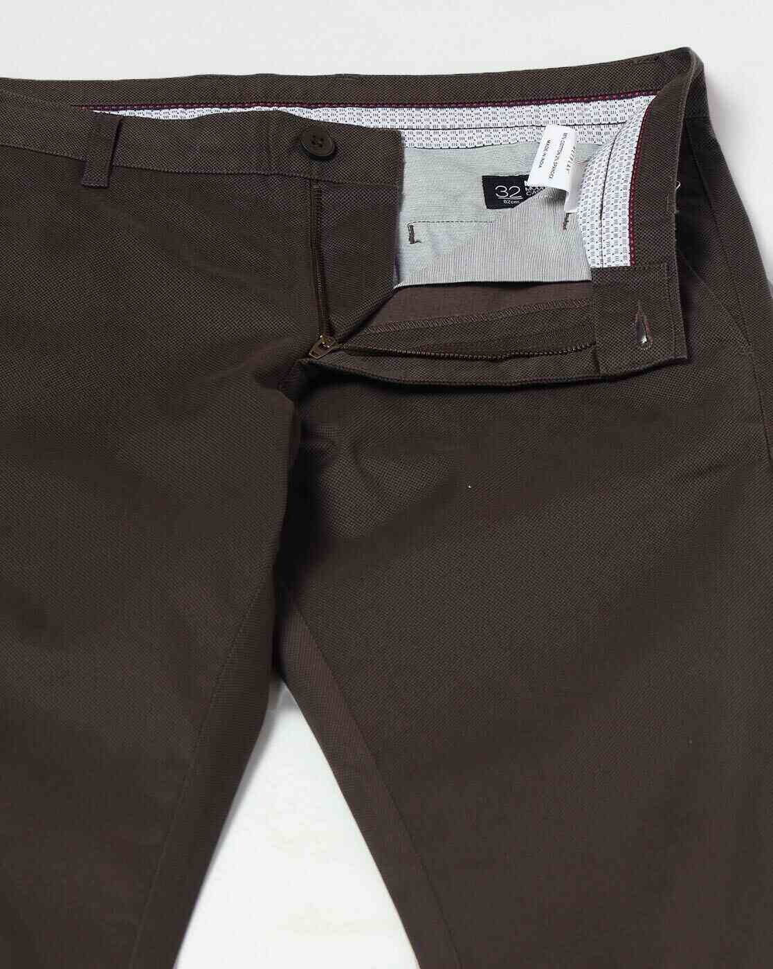 NETPLAY | Men Slim Fit Flat-Front Chinos|4