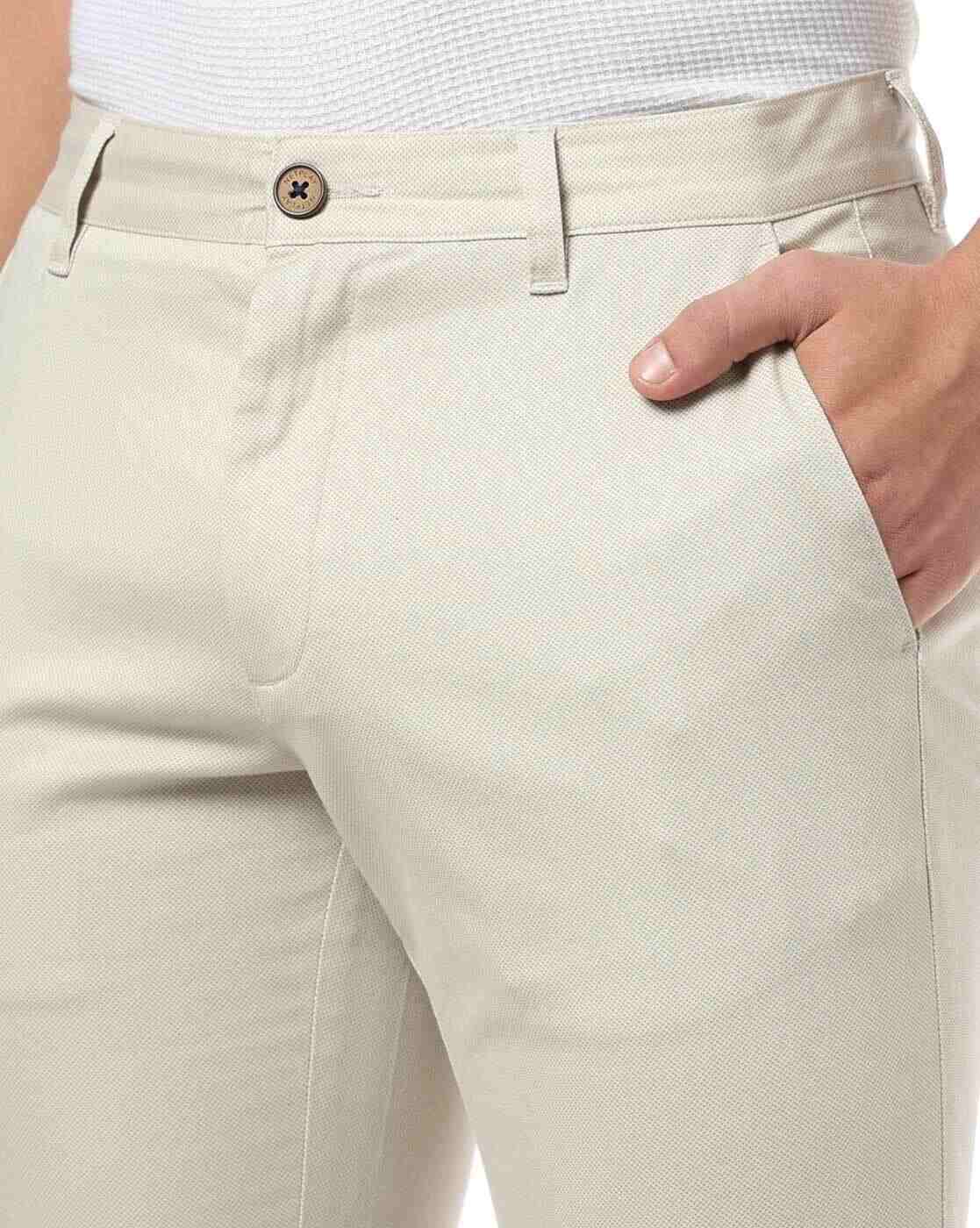 NETPLAY | Men Slim Fit Flat-Front Chinos|3