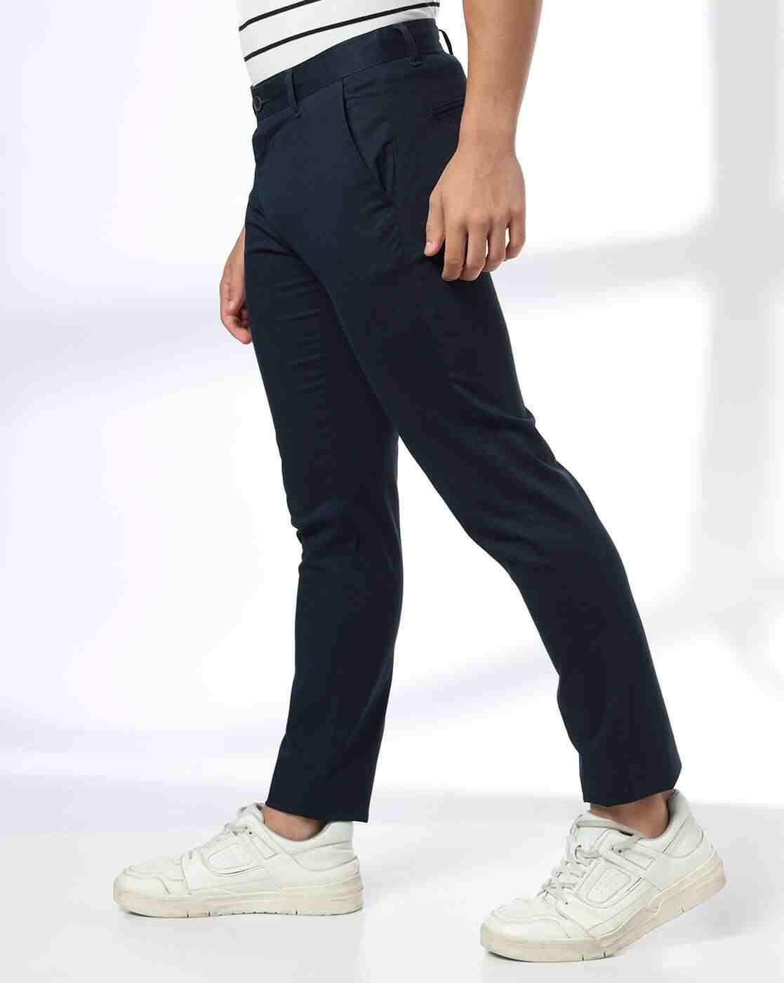 NETPLAY | Men Slim Fit Flat-Front Chinos|1
