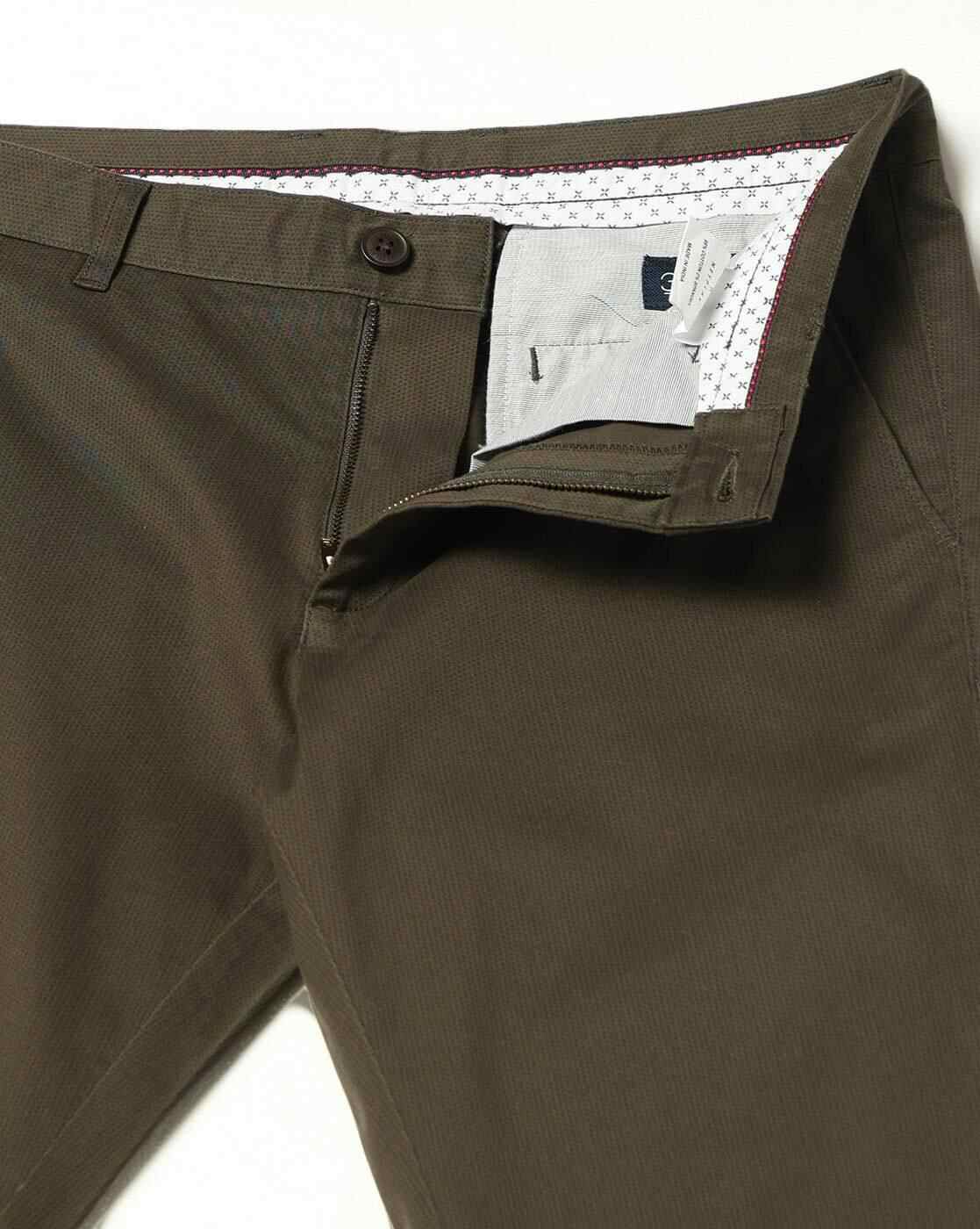 NETPLAY | Men Slim Fit Flat-Front Chinos|4