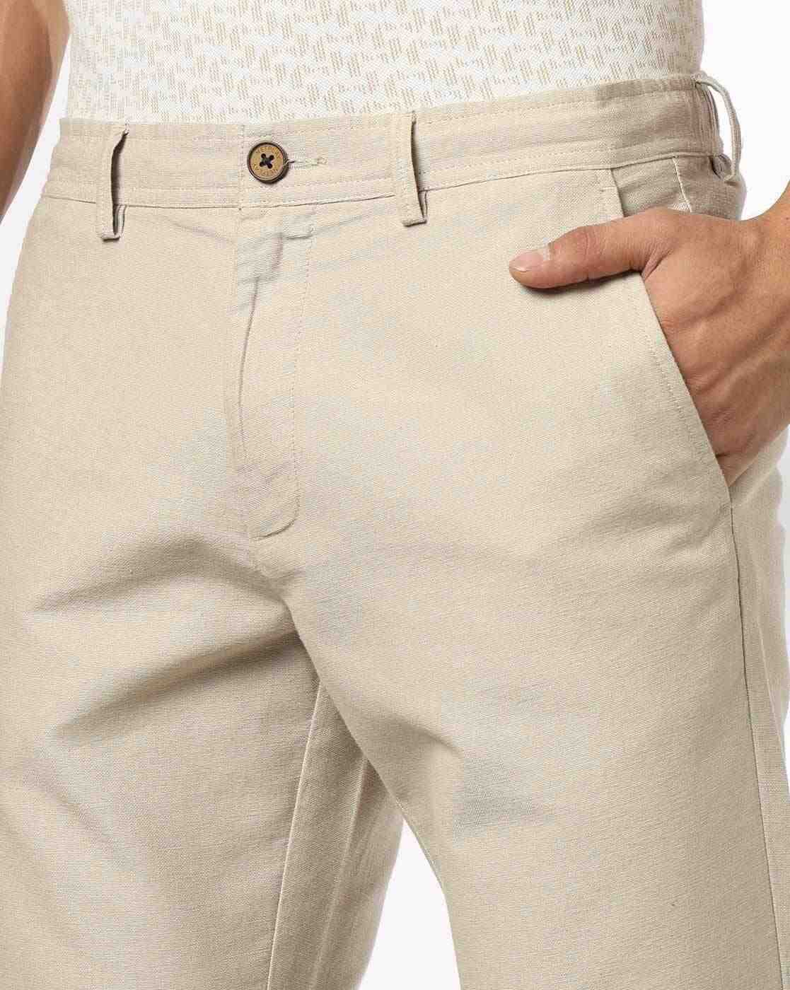 NETPLAY | Men Slim Fit Flat-Front Trousers|3