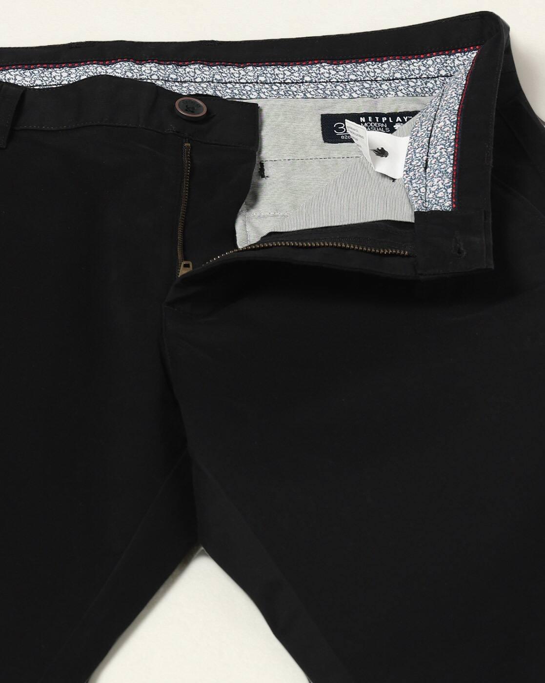 NETPLAY | Men Slim Fit Flat-Front Chinos|4