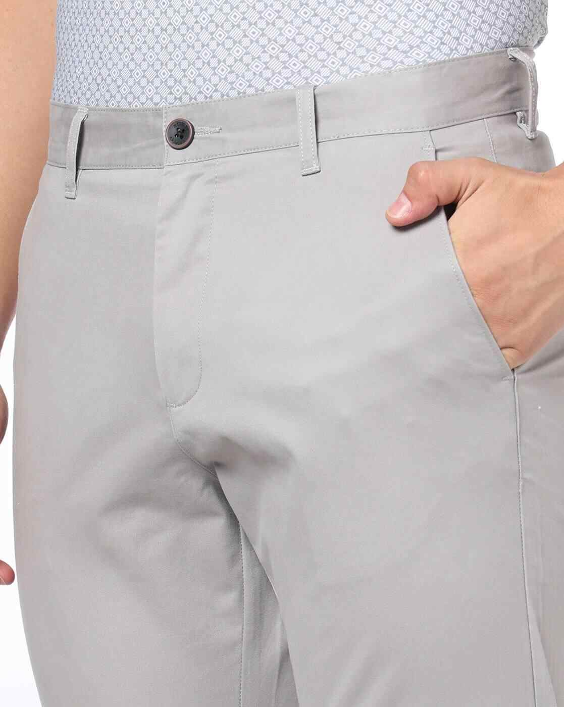 NETPLAY | Men Slim Fit Flat-Front Chinos|3