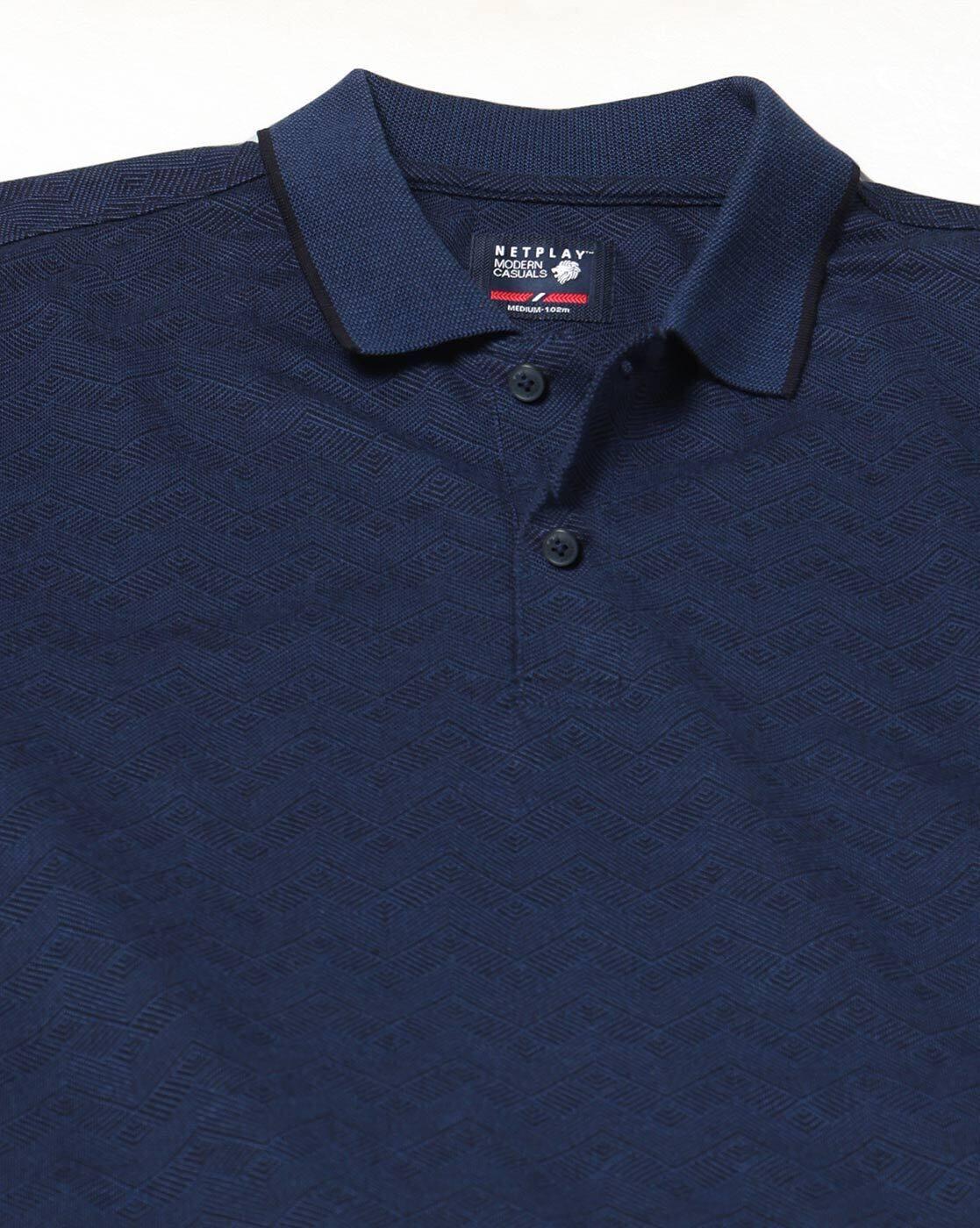 NETPLAY | Men Slim Fit Polo T-Shirt|4