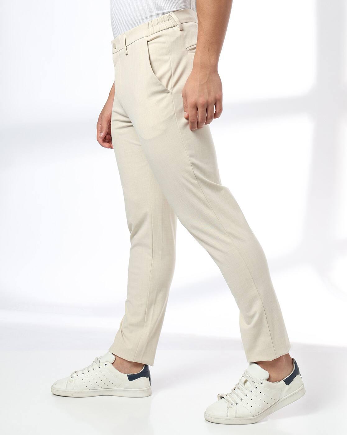 NETPLAY | Men Mid-Rise Slim Fit Chinos|1