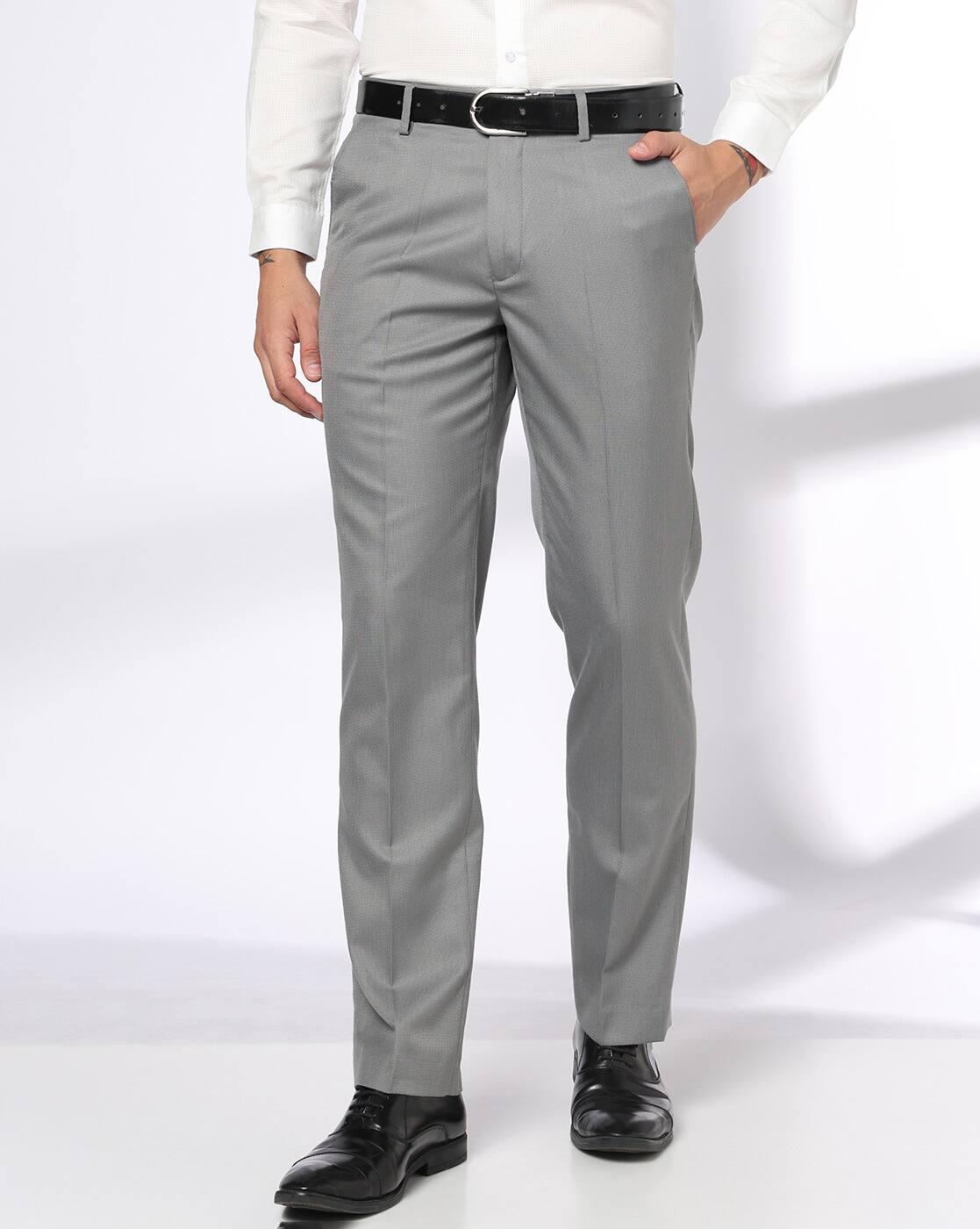 NETPLAY | Men Tapered Fit Flat-Front Trousers|0