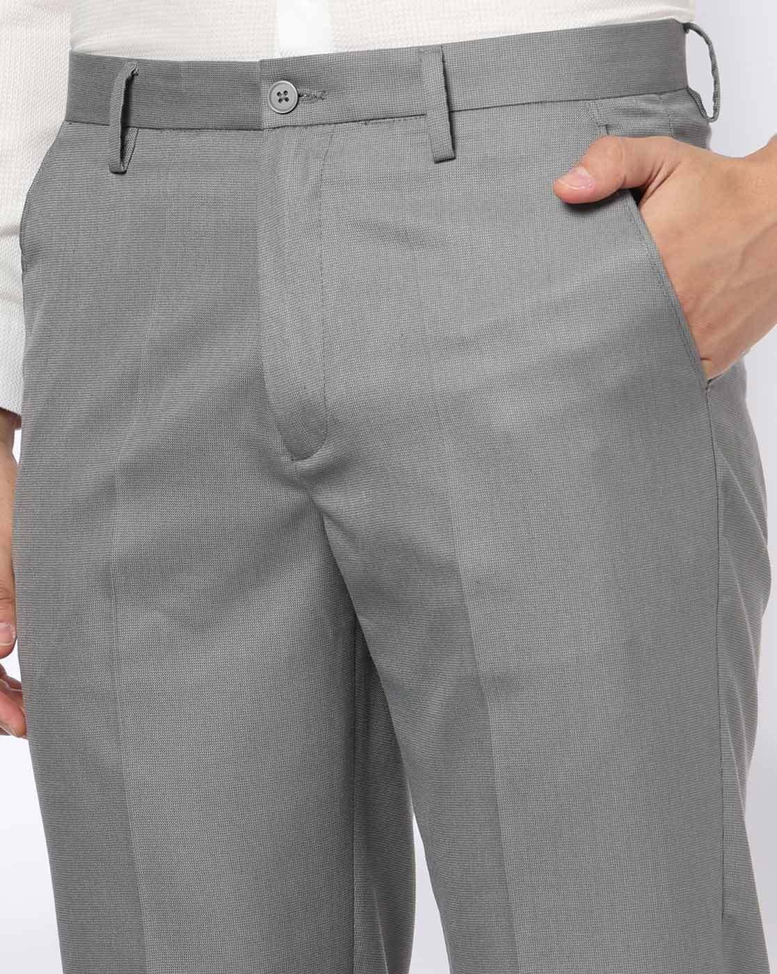 NETPLAY | Men Tapered Fit Flat-Front Trousers|3