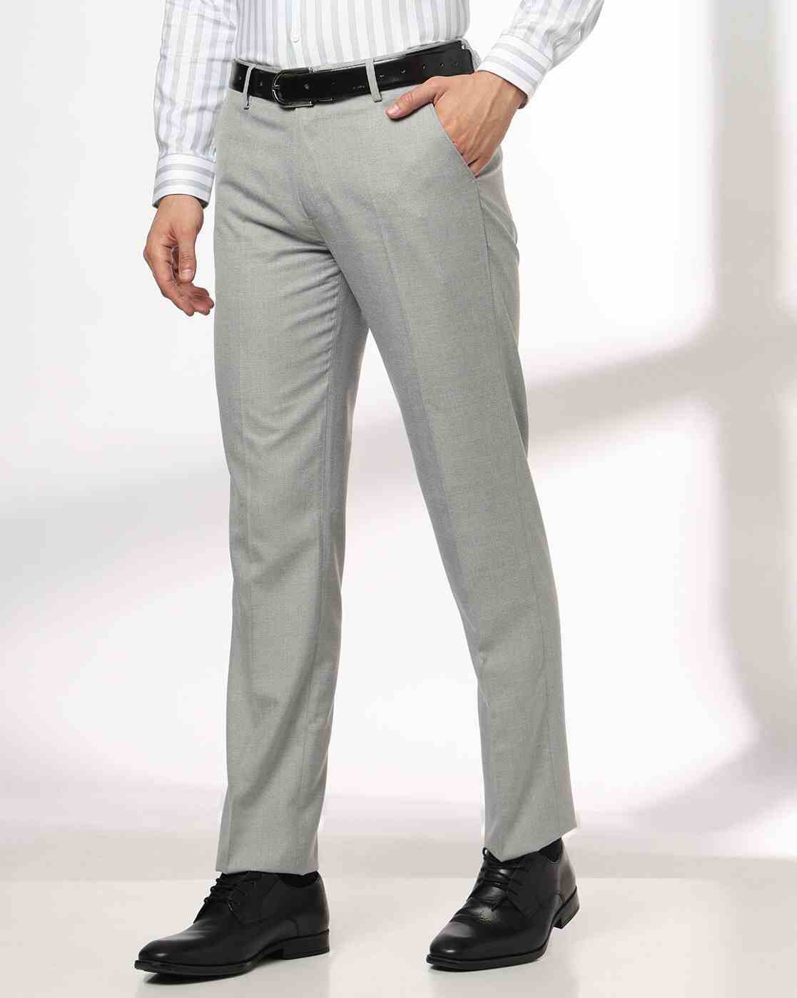 NETPLAY | Men Slim Fit Flat-Front Trousers|0