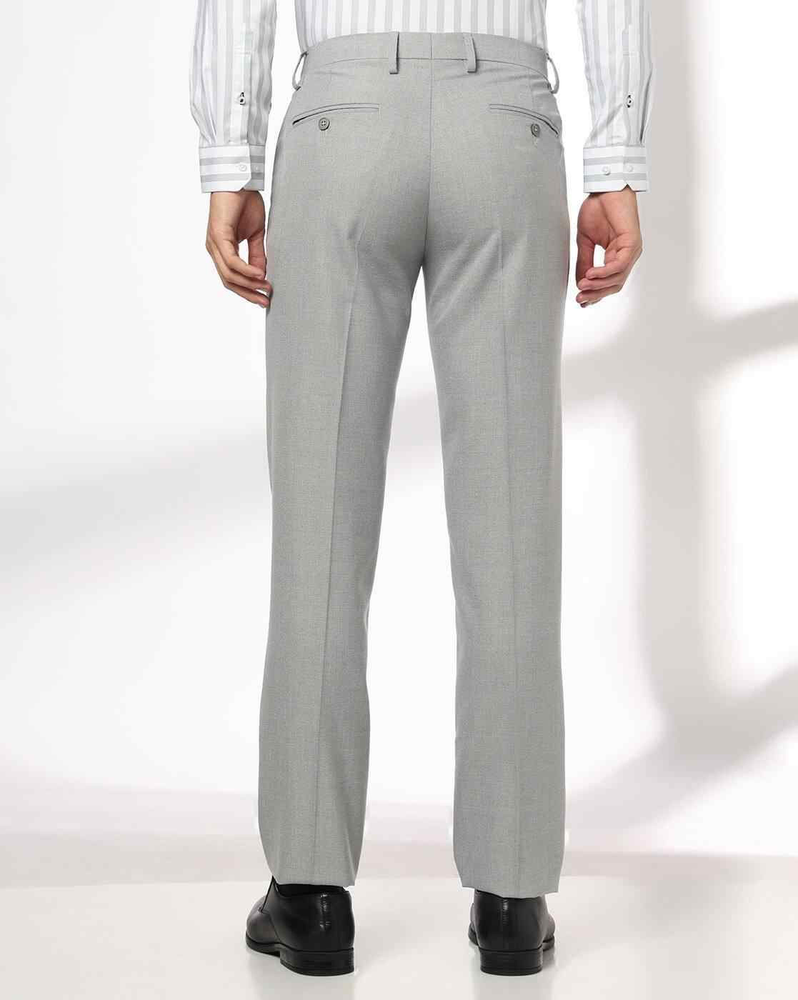 NETPLAY | Men Slim Fit Flat-Front Trousers|2