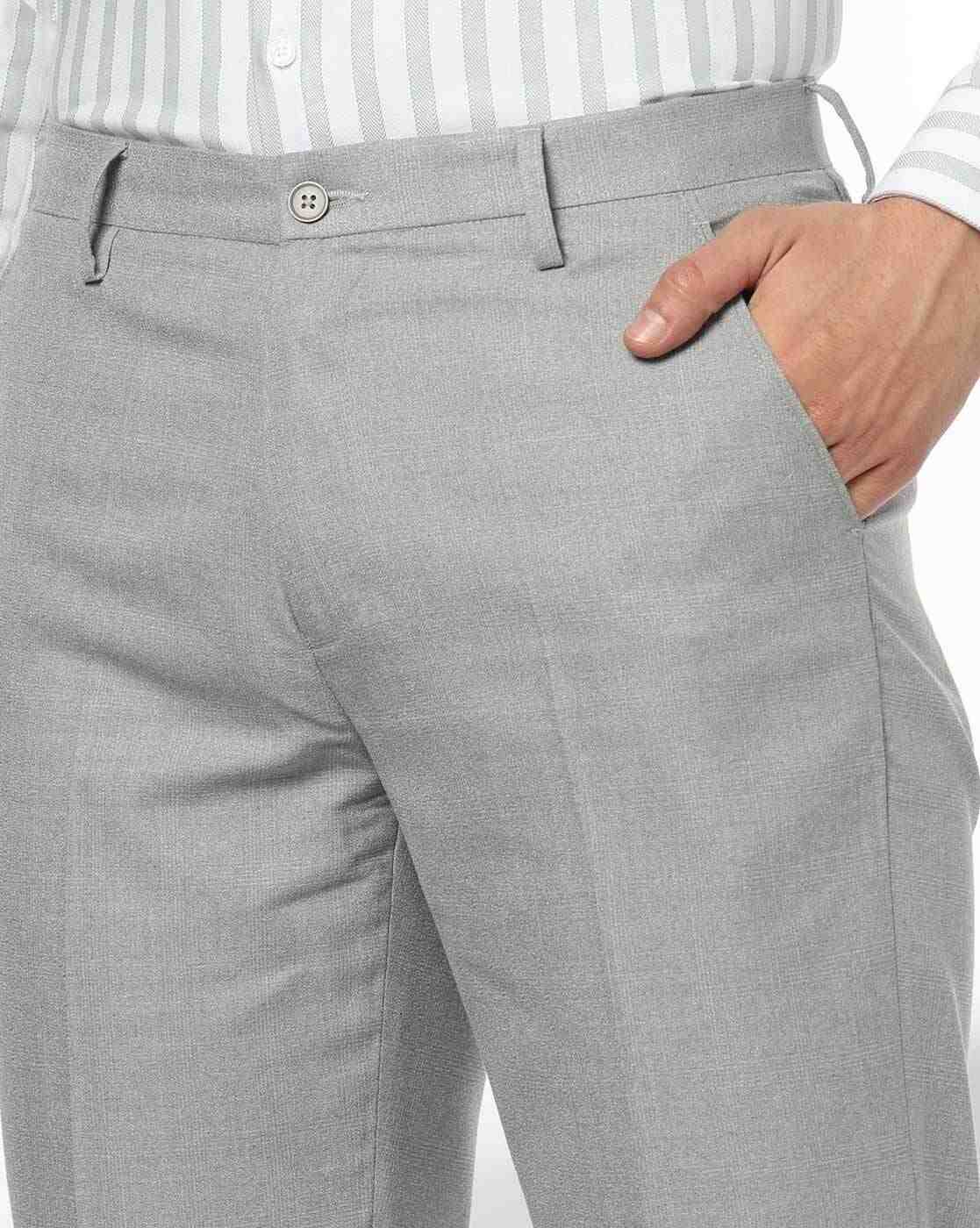 NETPLAY | Men Slim Fit Flat-Front Trousers|3