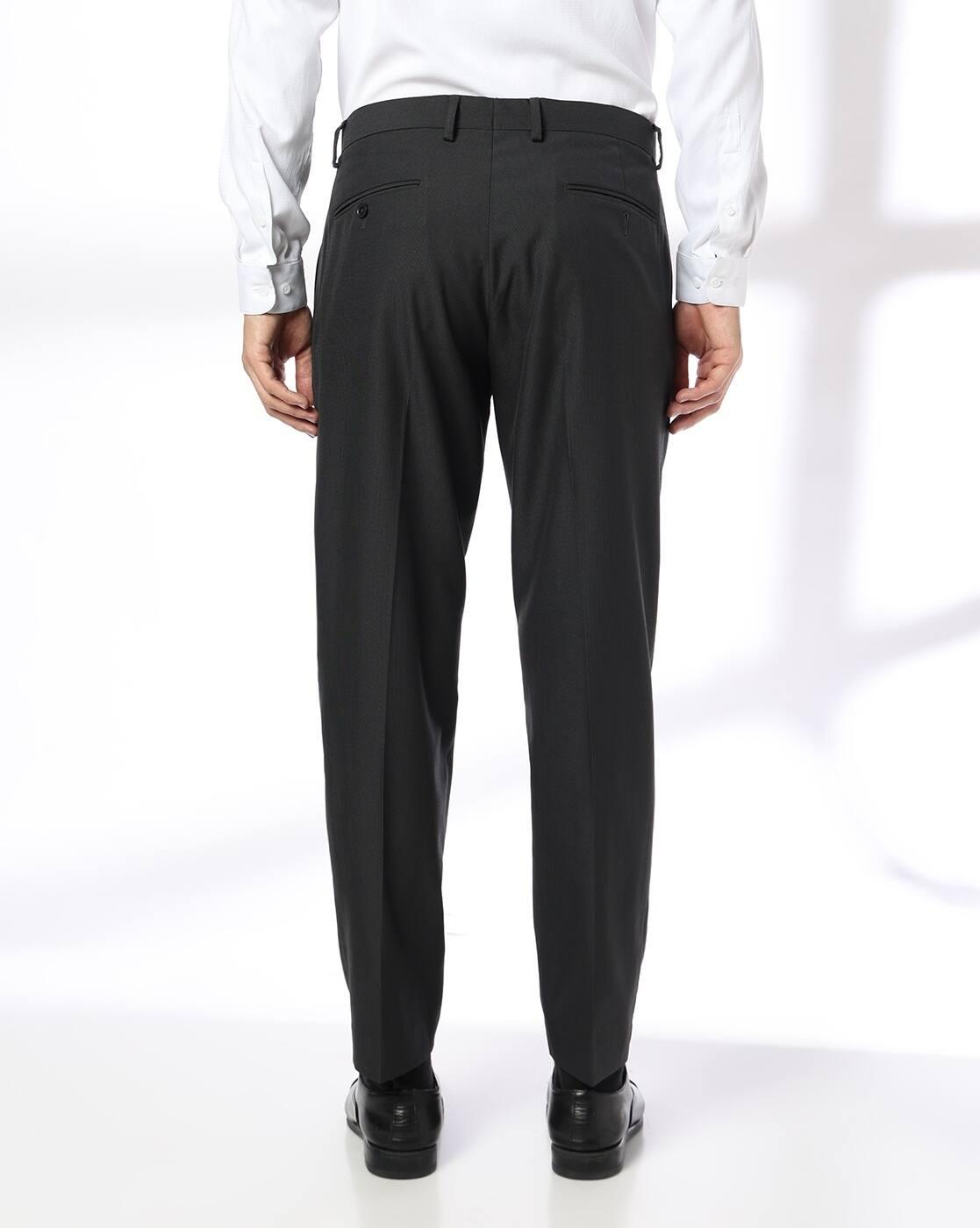 NETPLAY | Men Slim Fit Flat-Front Trousers|2