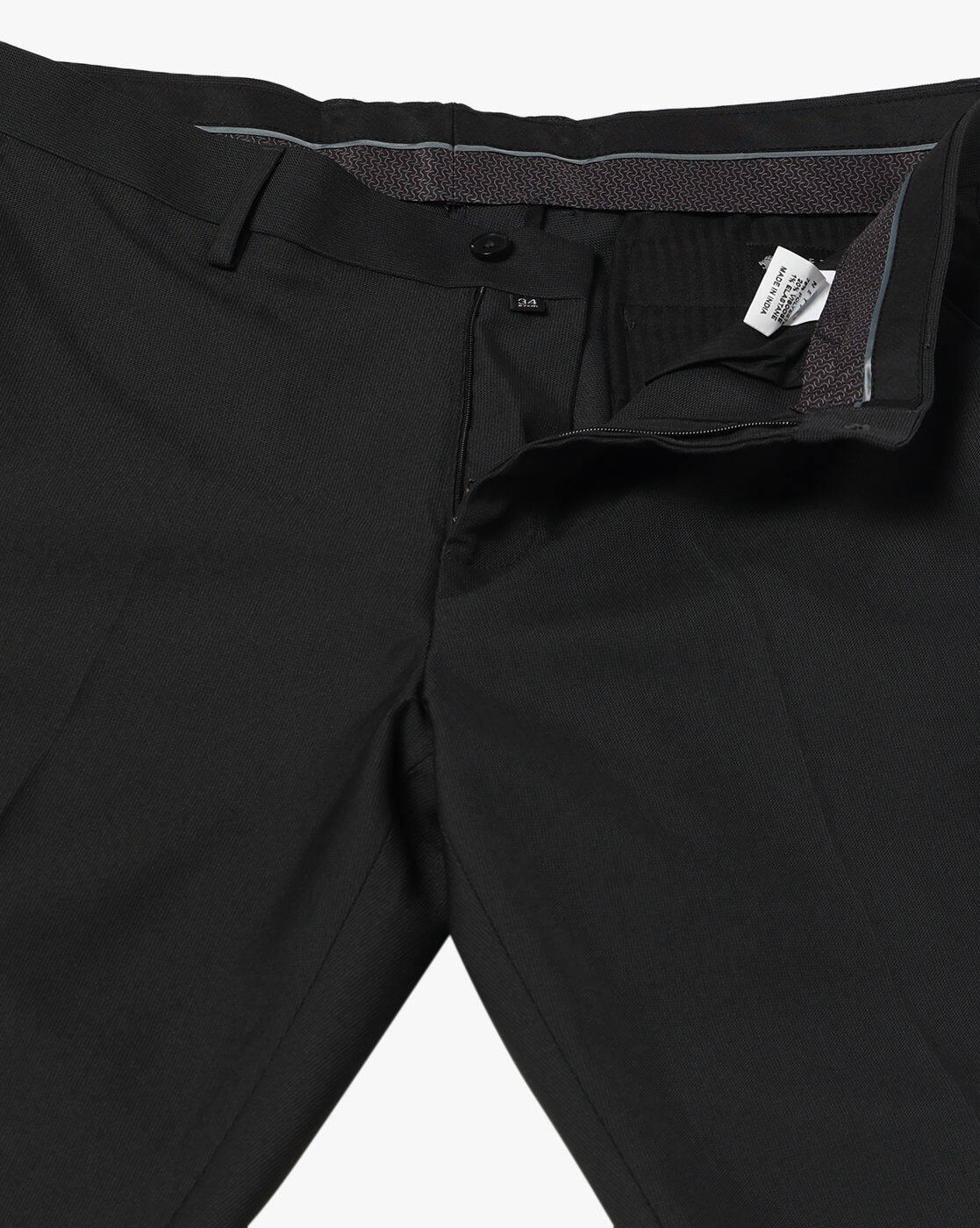 NETPLAY | Men Slim Fit Flat-Front Trousers|4