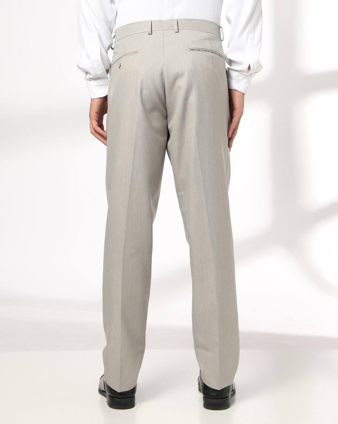 NETPLAY | Men Slim Fit Flat-Front Trousers|2