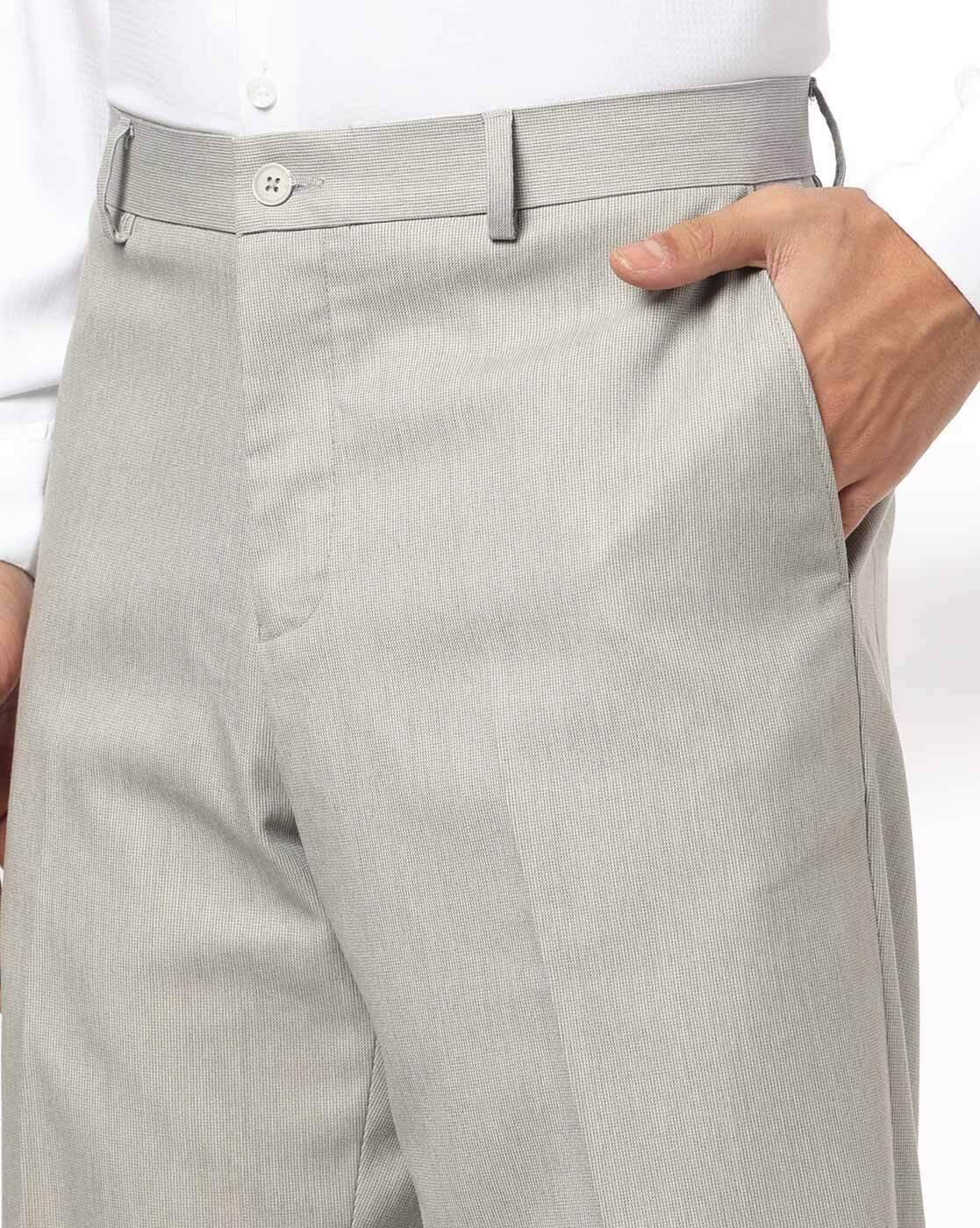 NETPLAY | Men Slim Fit Flat-Front Trousers|3