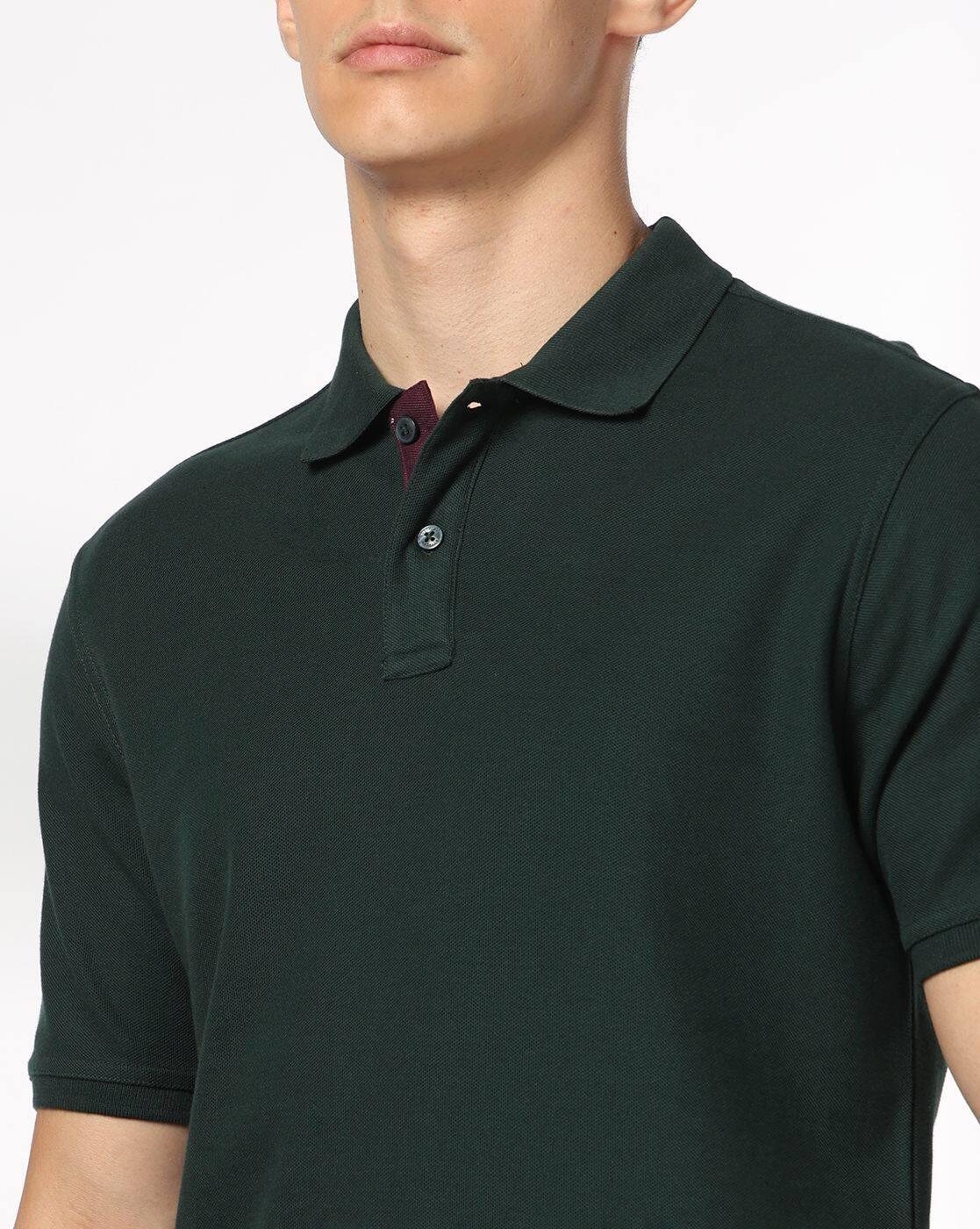 NETPLAY | Men Slim Fit Cotton Polo T-Shirt|3