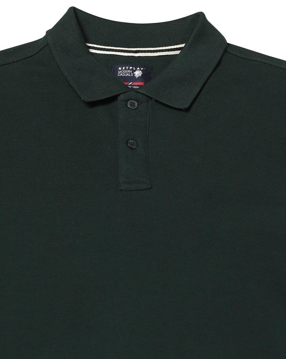 NETPLAY | Men Slim Fit Cotton Polo T-Shirt|4