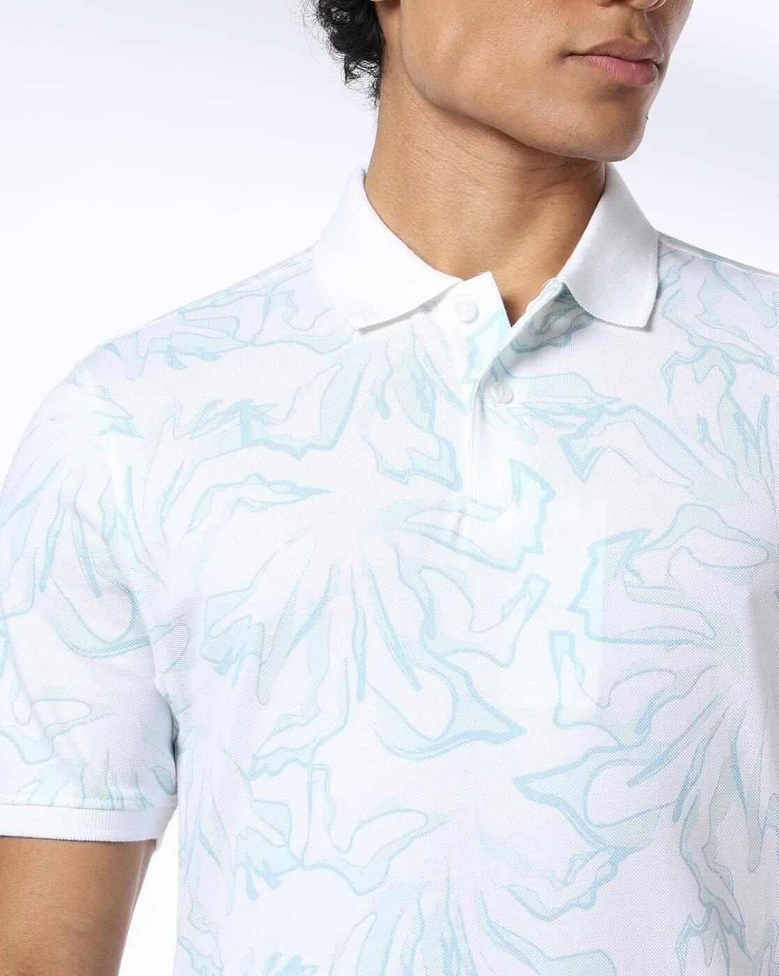 NETPLAY | Men Printed Slim Fit Polo T-Shirt|3
