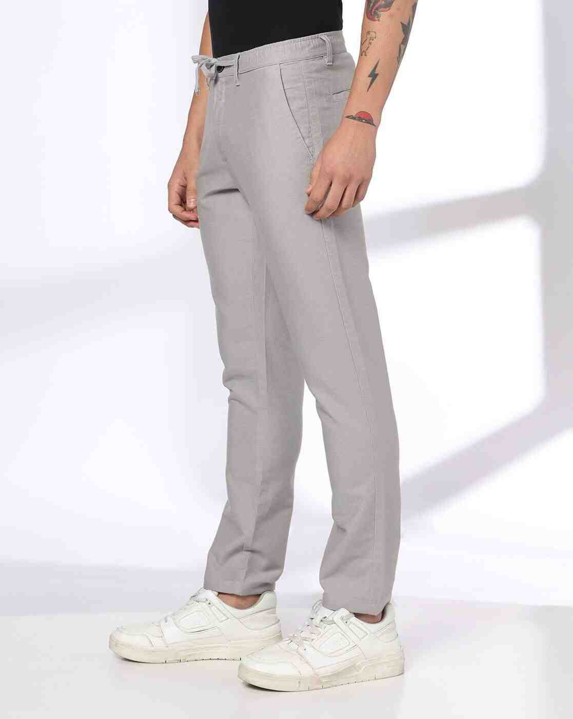 NETPLAY | Men Slim Fit Trousers|1