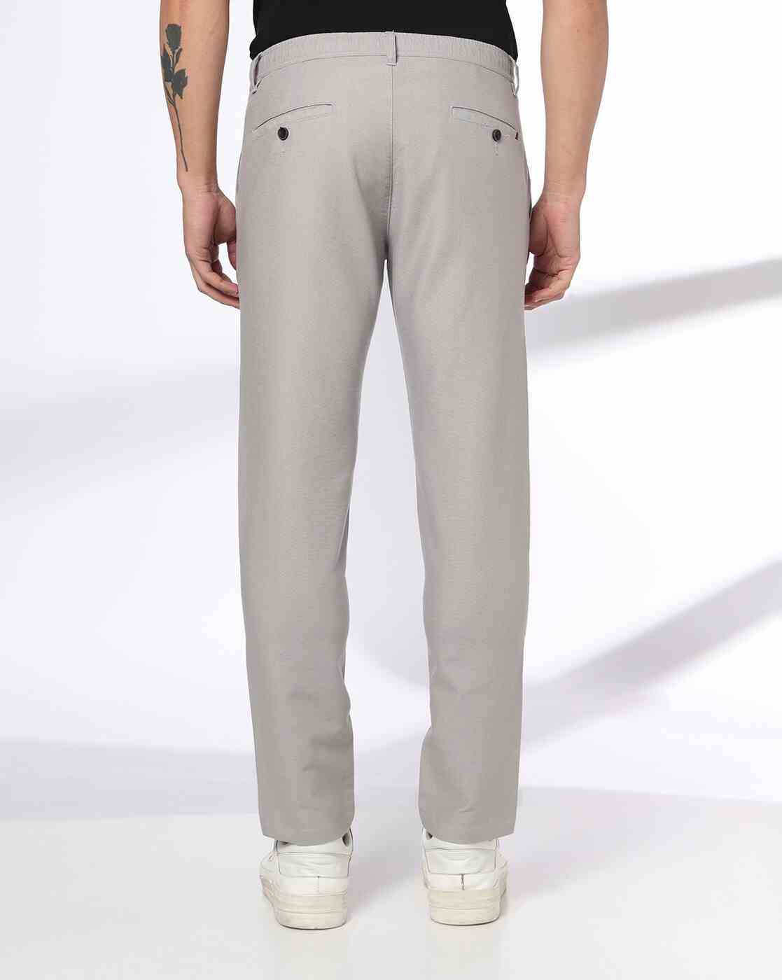 NETPLAY | Men Slim Fit Trousers|2